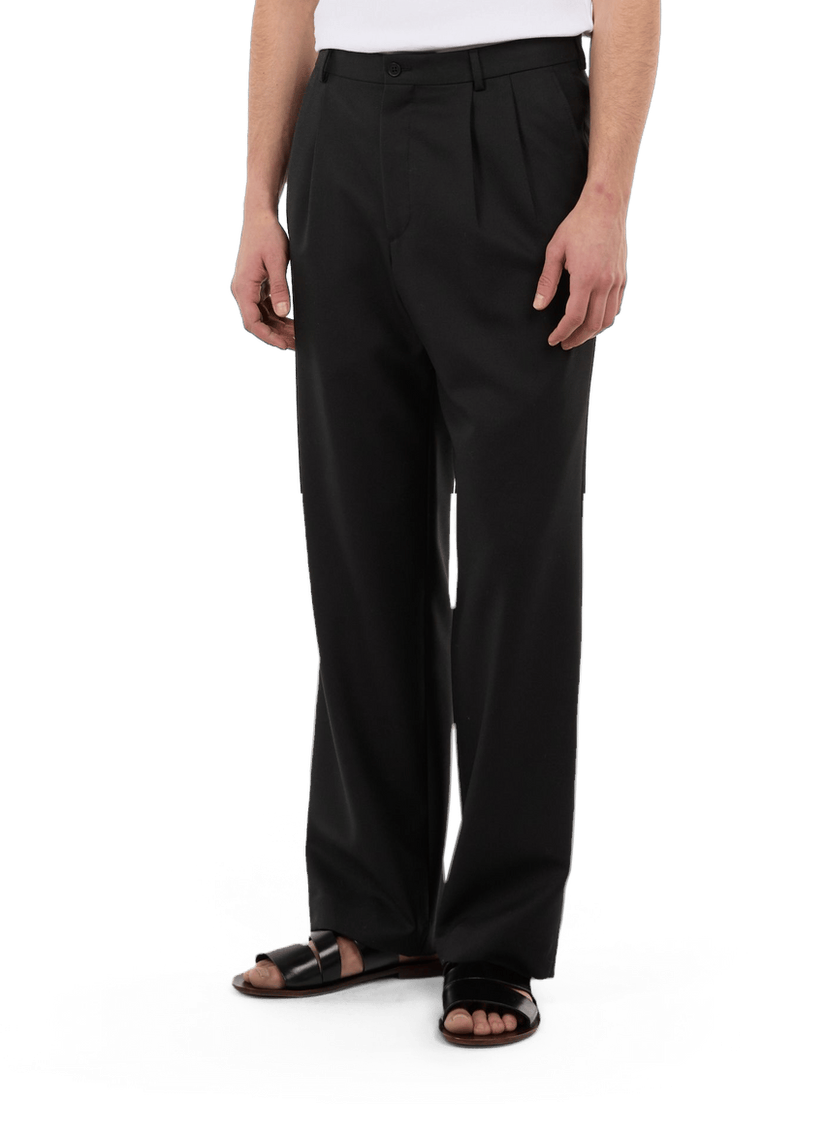 Pantalon Egrain en laine  SAISON 1865 Noir