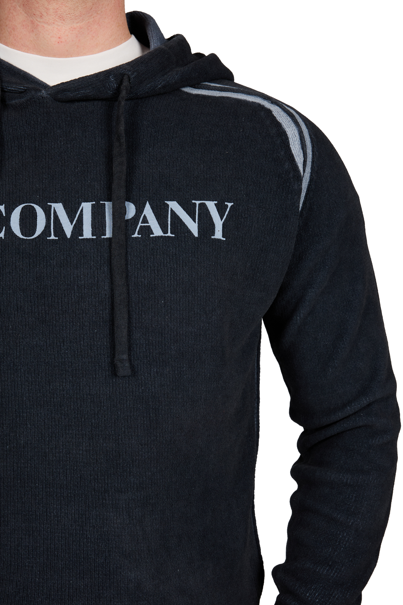 Sweat à capuche en coton CP COMPANY Bleu