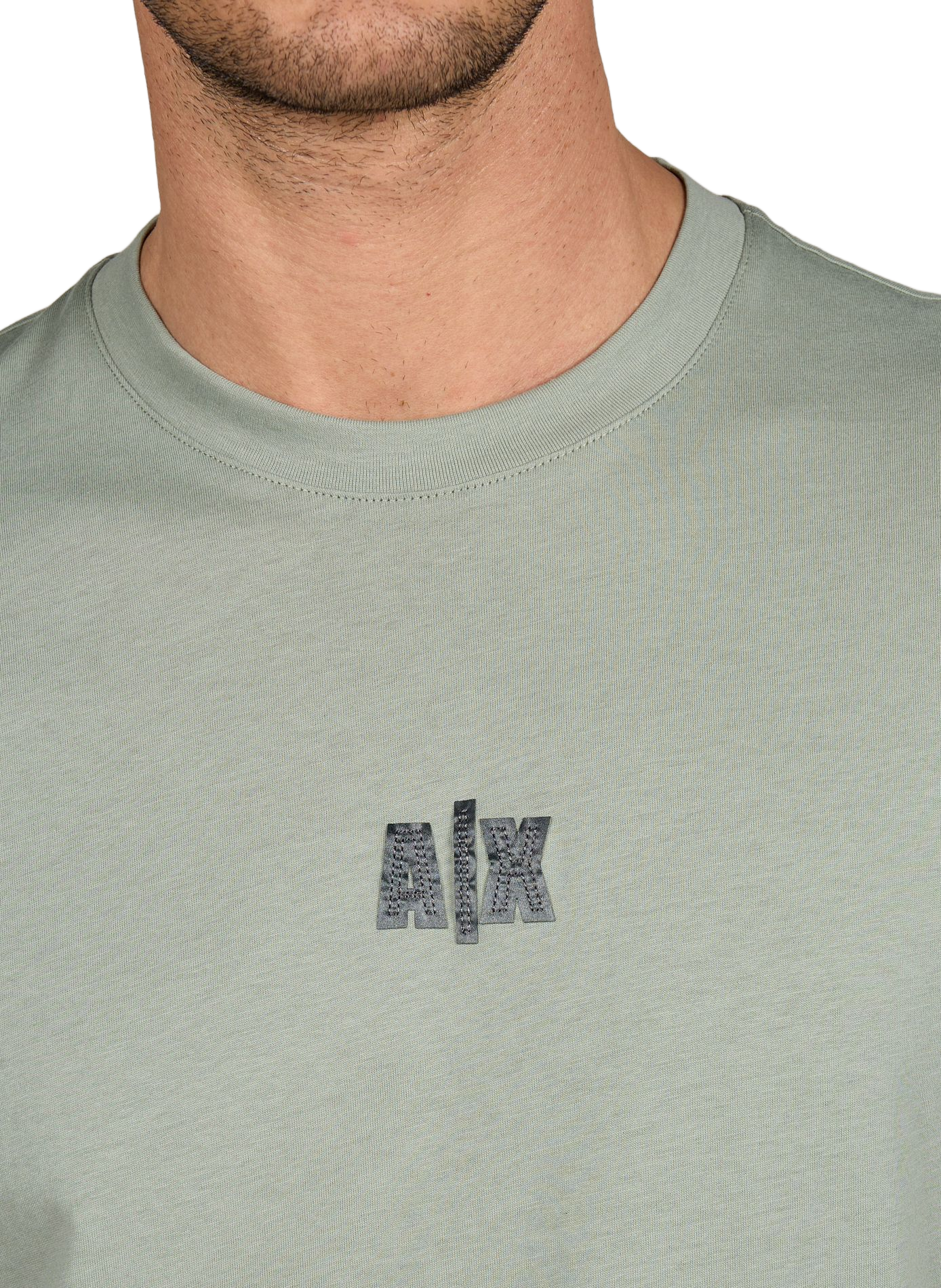 T-shirt à logo en coton ARMANI EXCHANGE Vert