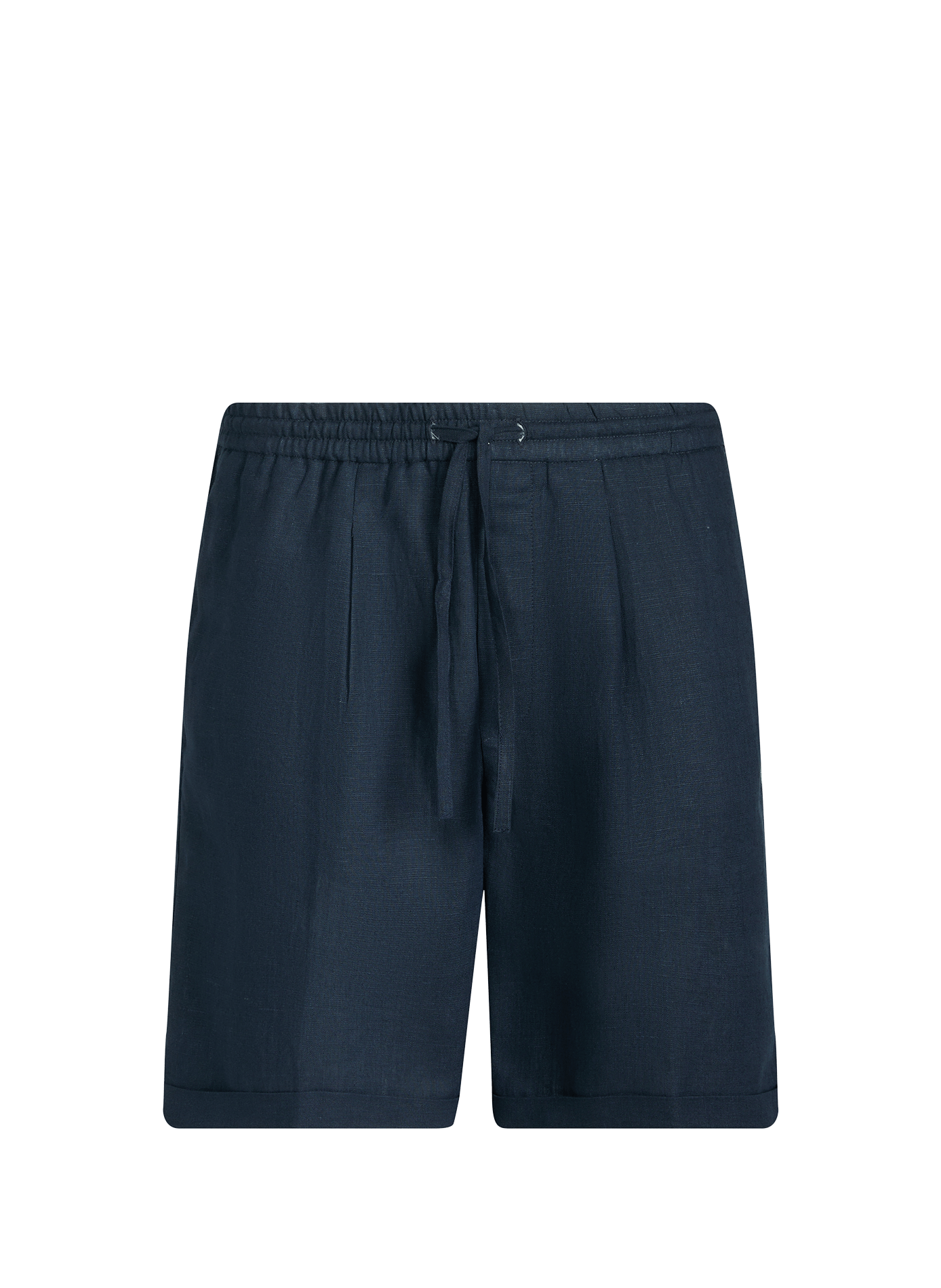 Short droit en lin AURELIEN Bleu