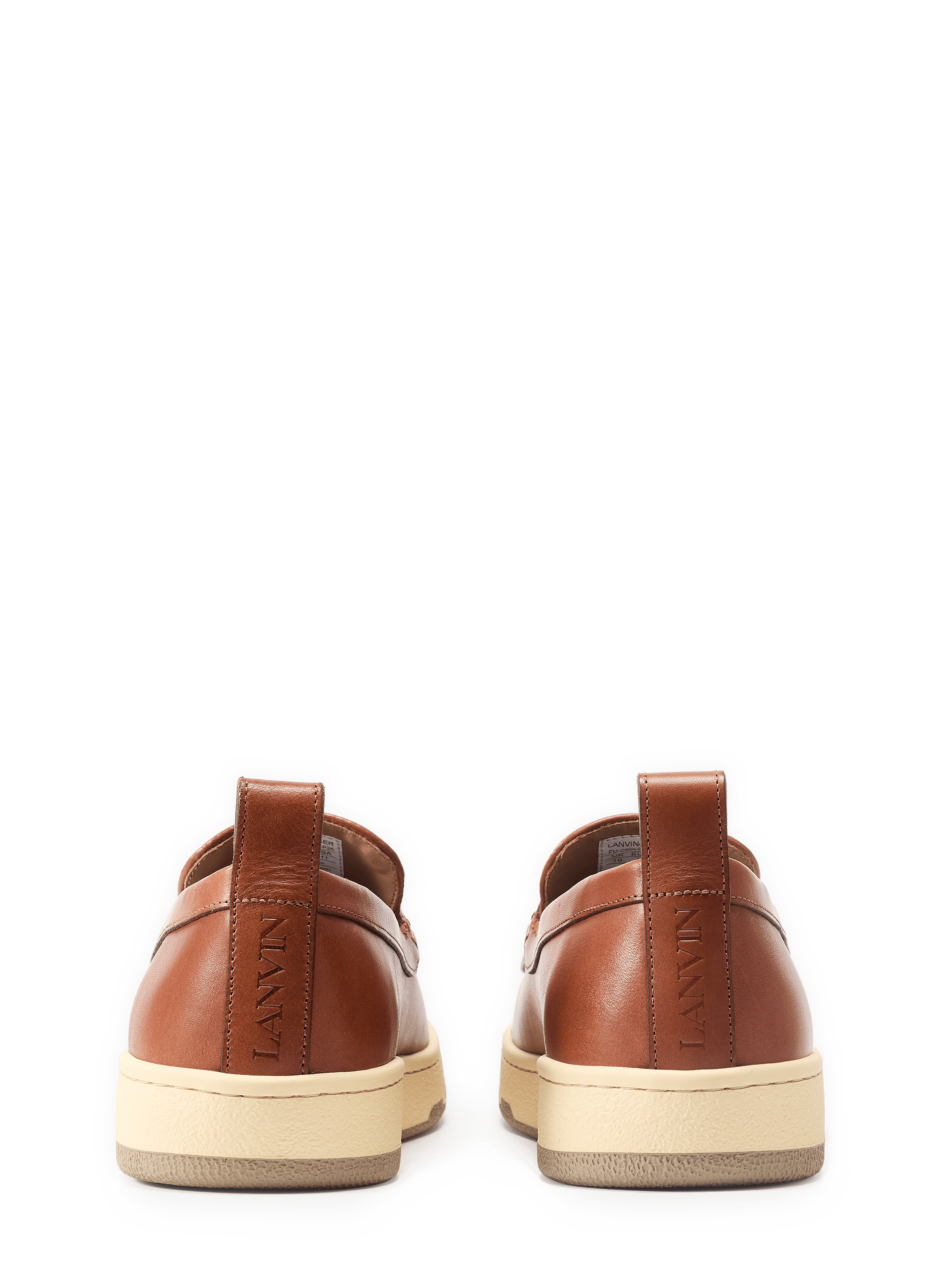 Mocassins Cruiser en cuir de veau LANVIN Marron