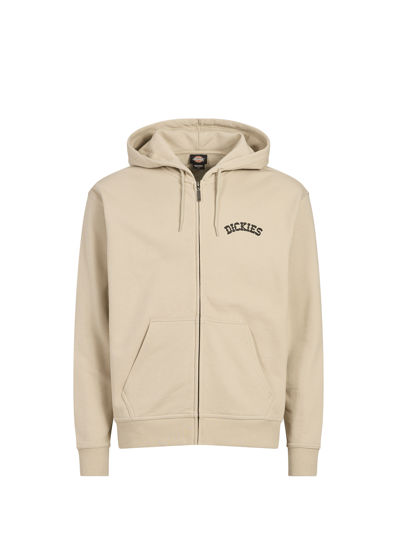 Zip hoodie with hood in blended cotton DICKIES Green