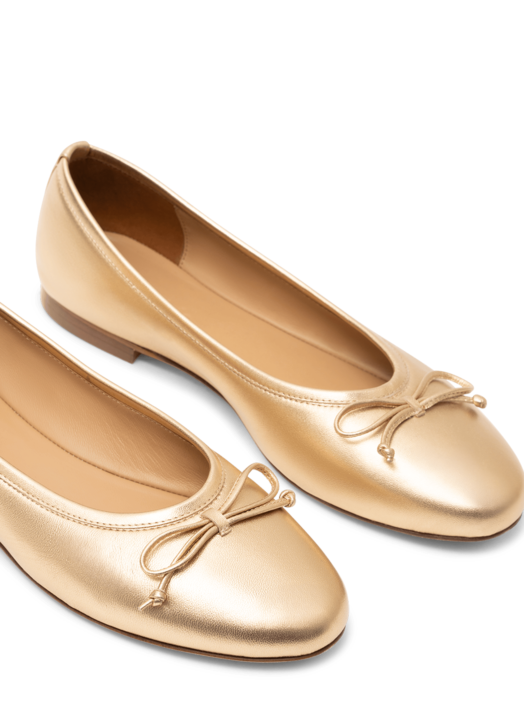Ballerines bora en nappa PARALLELE Doré