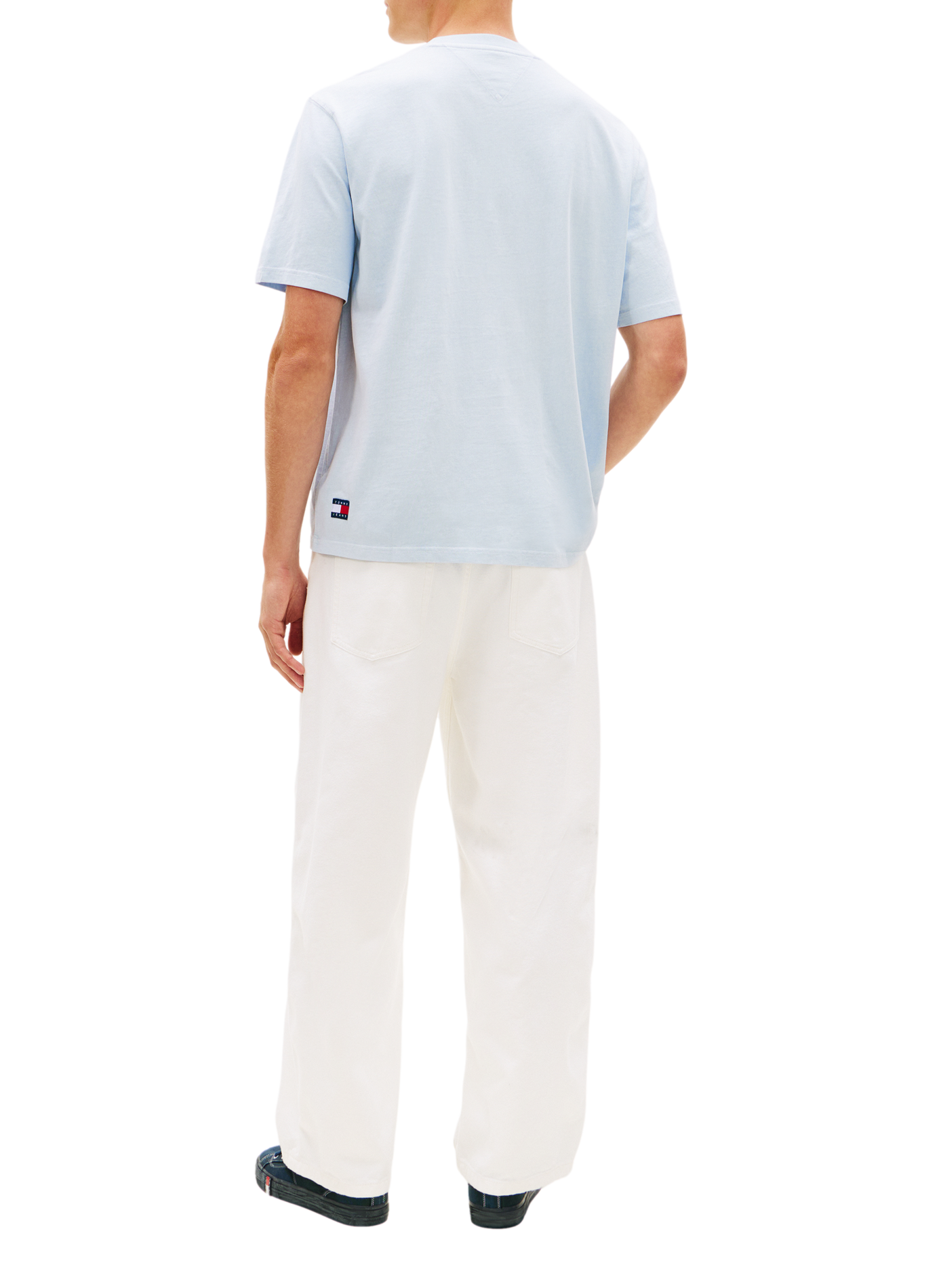 Maglietta oversize a maniche corte in cotone TOMMY HILFIGER Blu