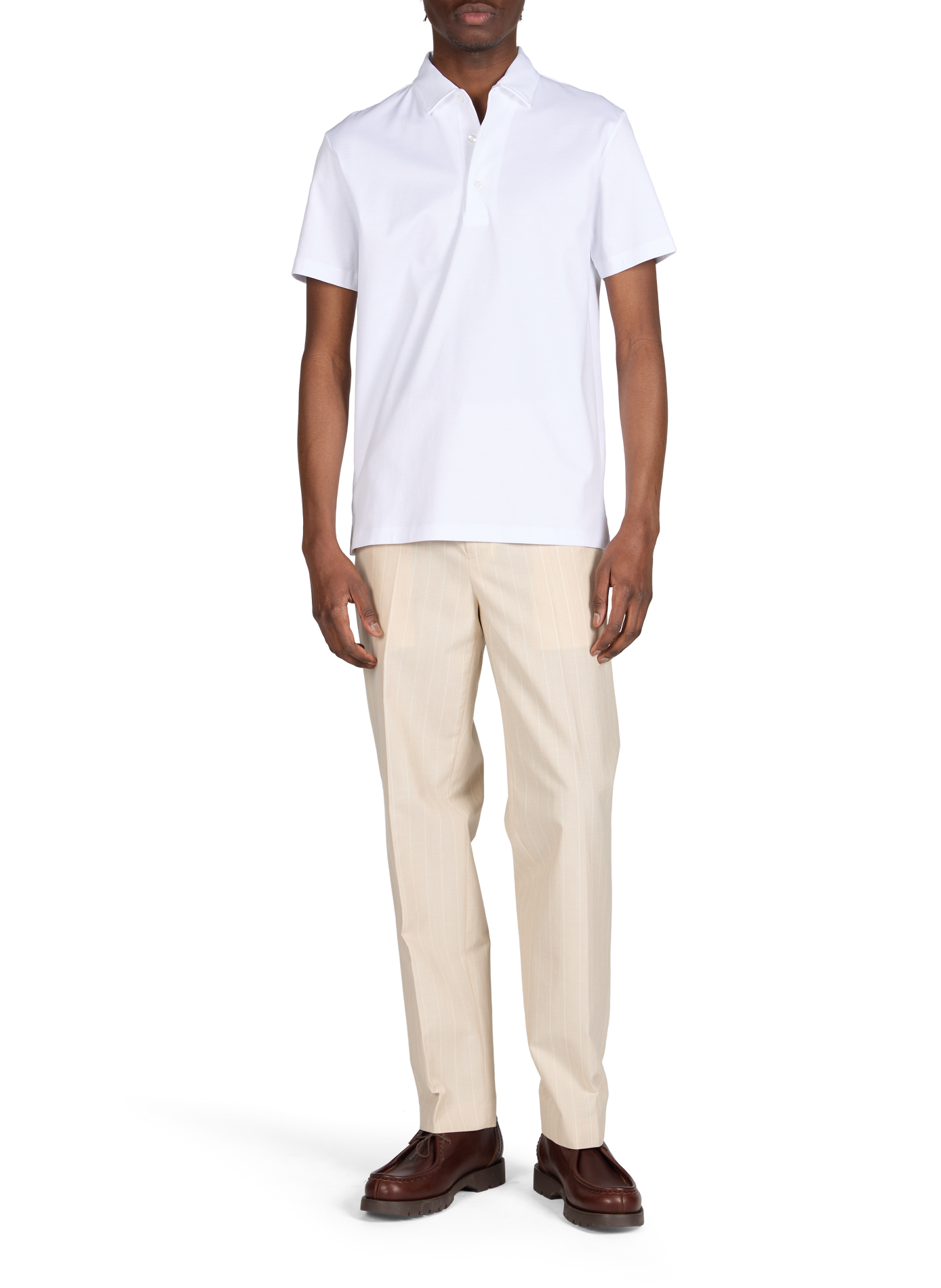 Cotton polo shirt AURELIEN White