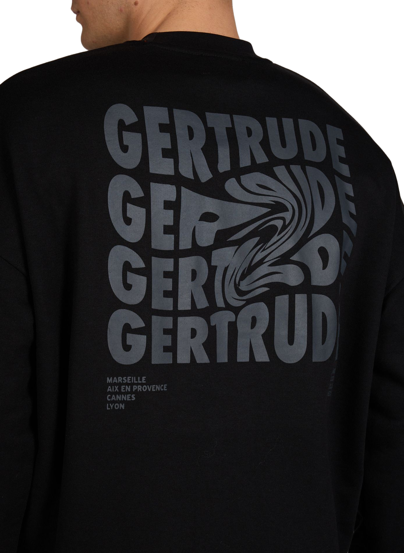 Sweat Ruben Fluidity en coton GERTRUDE ET GASTON Noir