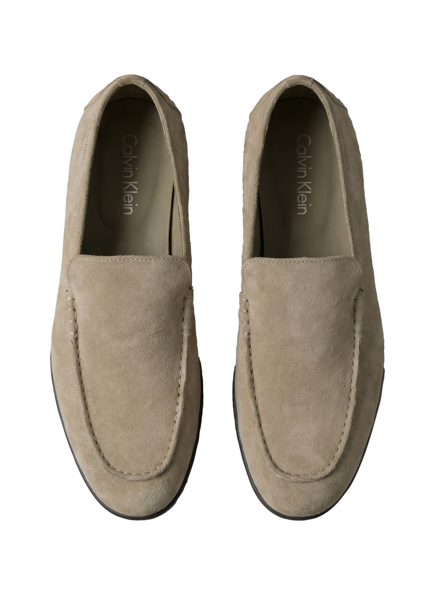 Mocassins texturées en cuir                  CALVIN KLEIN Beige