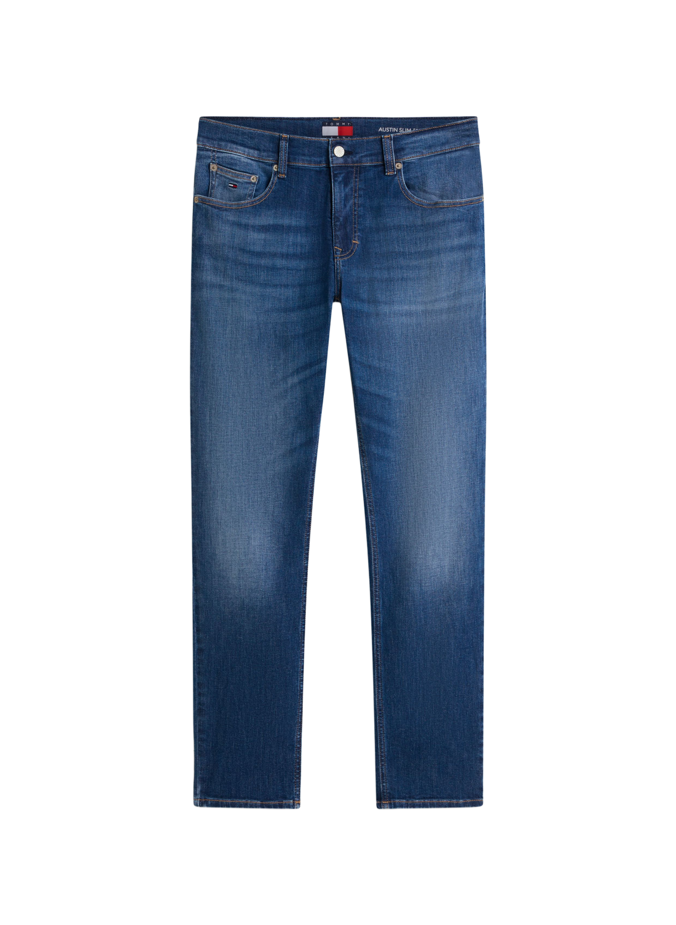 Washed straight-fit jeans TOMMY HILFIGER Blue