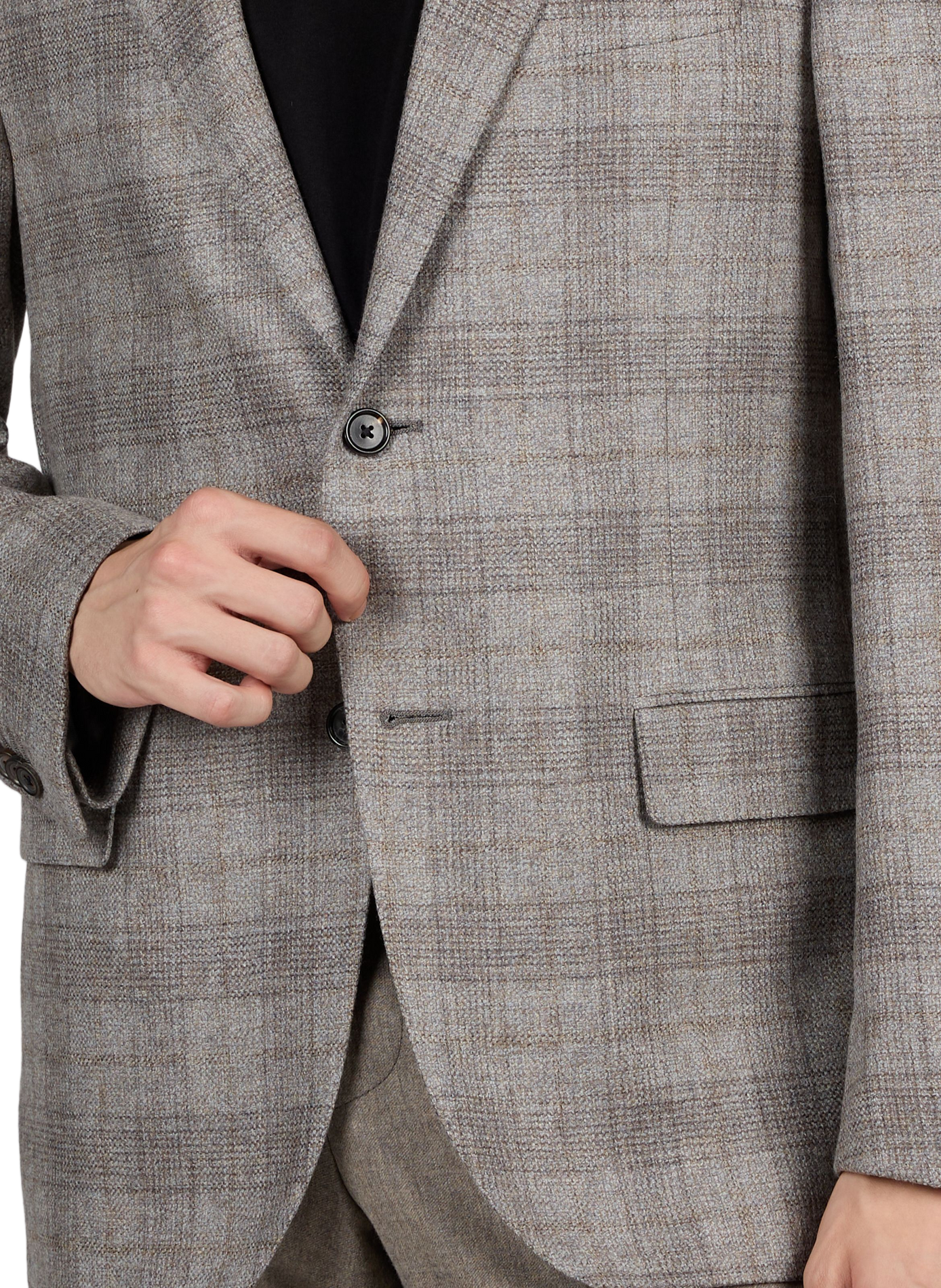Gerader Blazer aus Wollmischung CORNELIANI Grau
