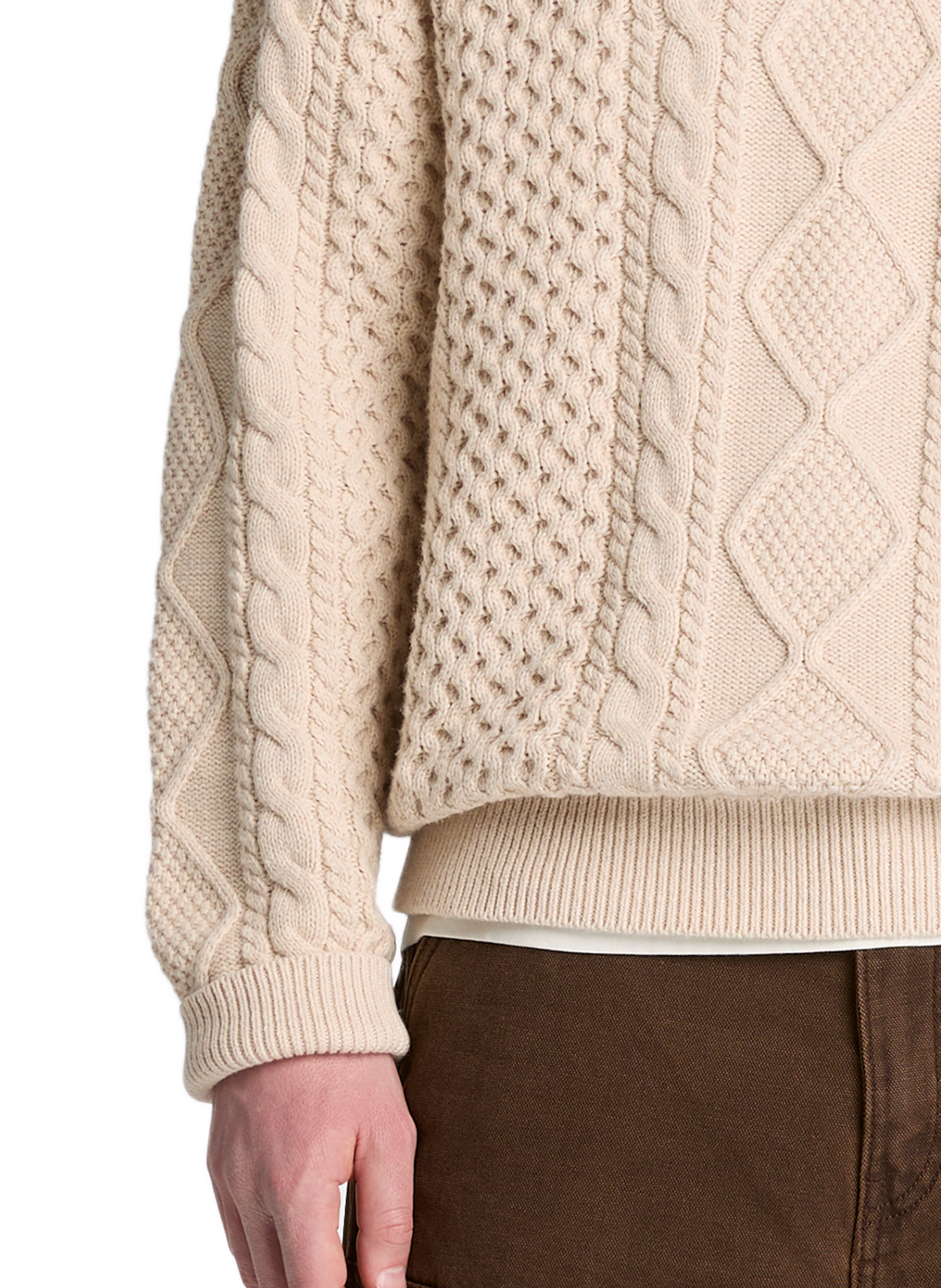 Maglione dritto in misto cotone TIMBERLAND Beige