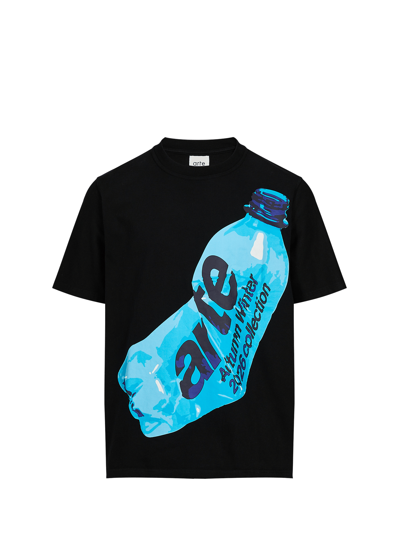 Kurzarm T-Shirt bedruckt aus Baumwolle ARTE ANTWERP Schwarz