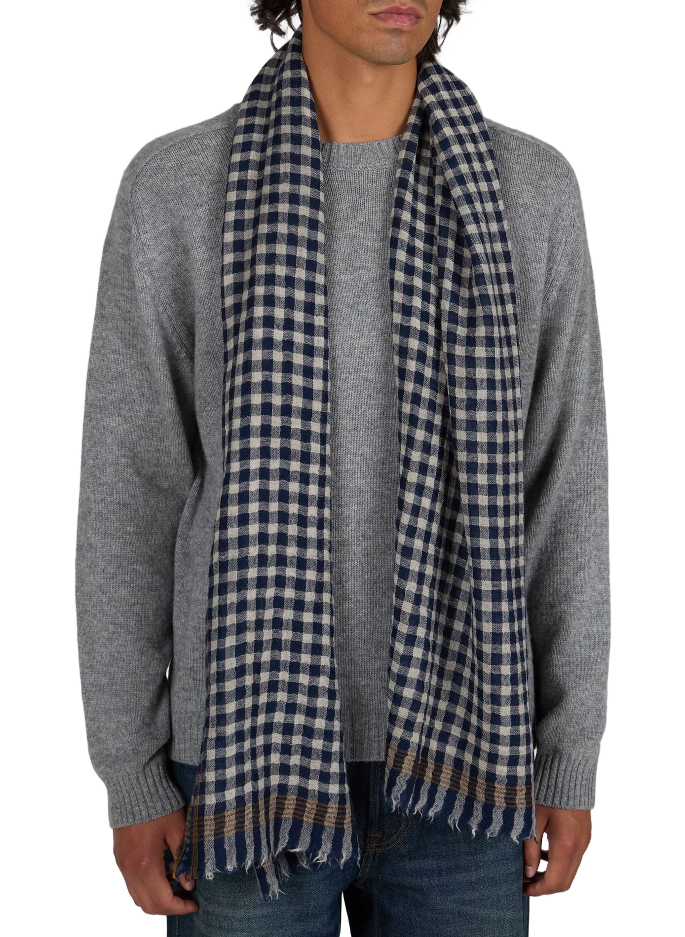 Wool scarf MOISMONT Blue