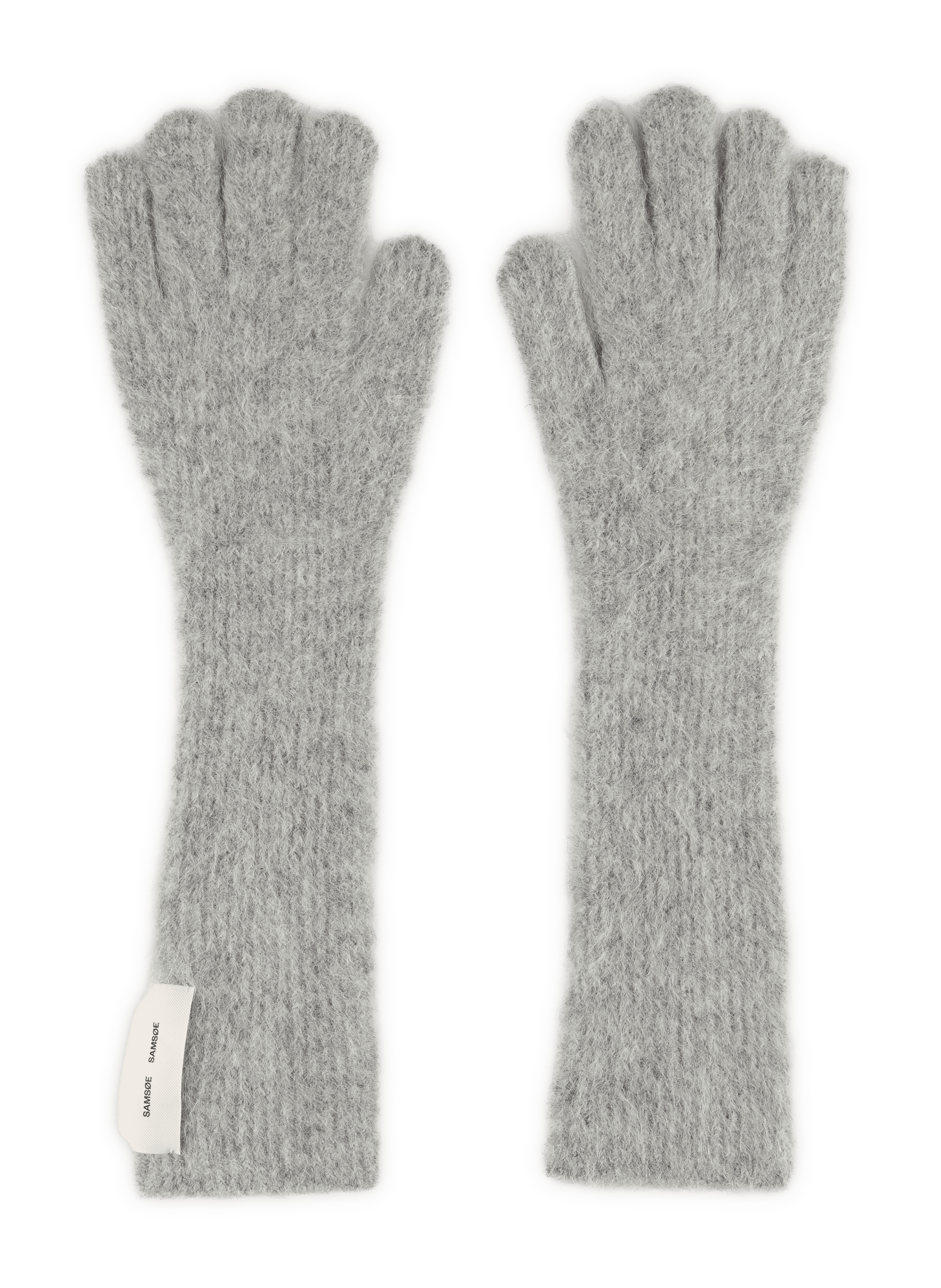 Alpaca blend Sarue gloves SAMSOE SAMSOE Grey
