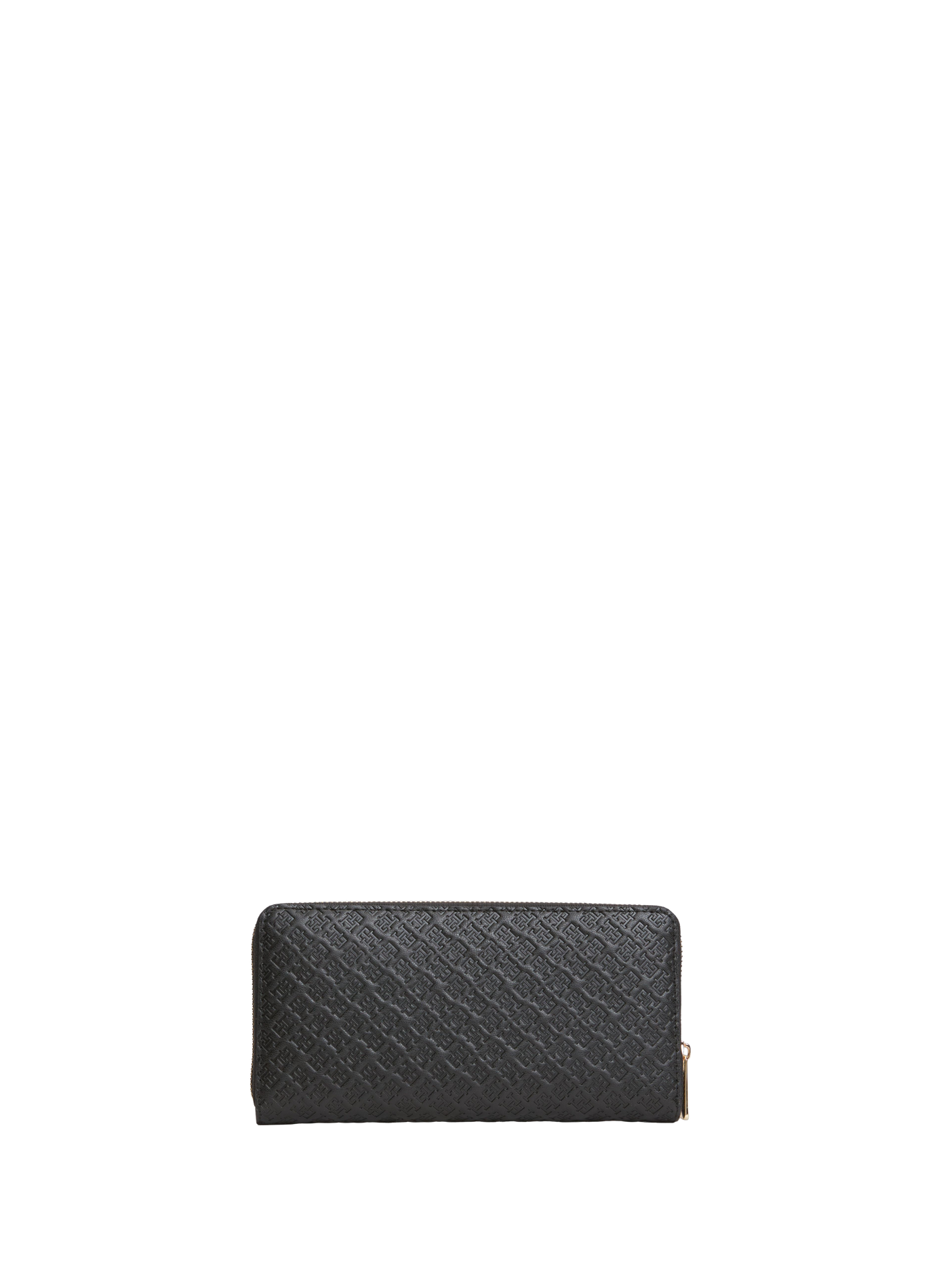 Plain zip-around wallet TOMMY HILFIGER Black