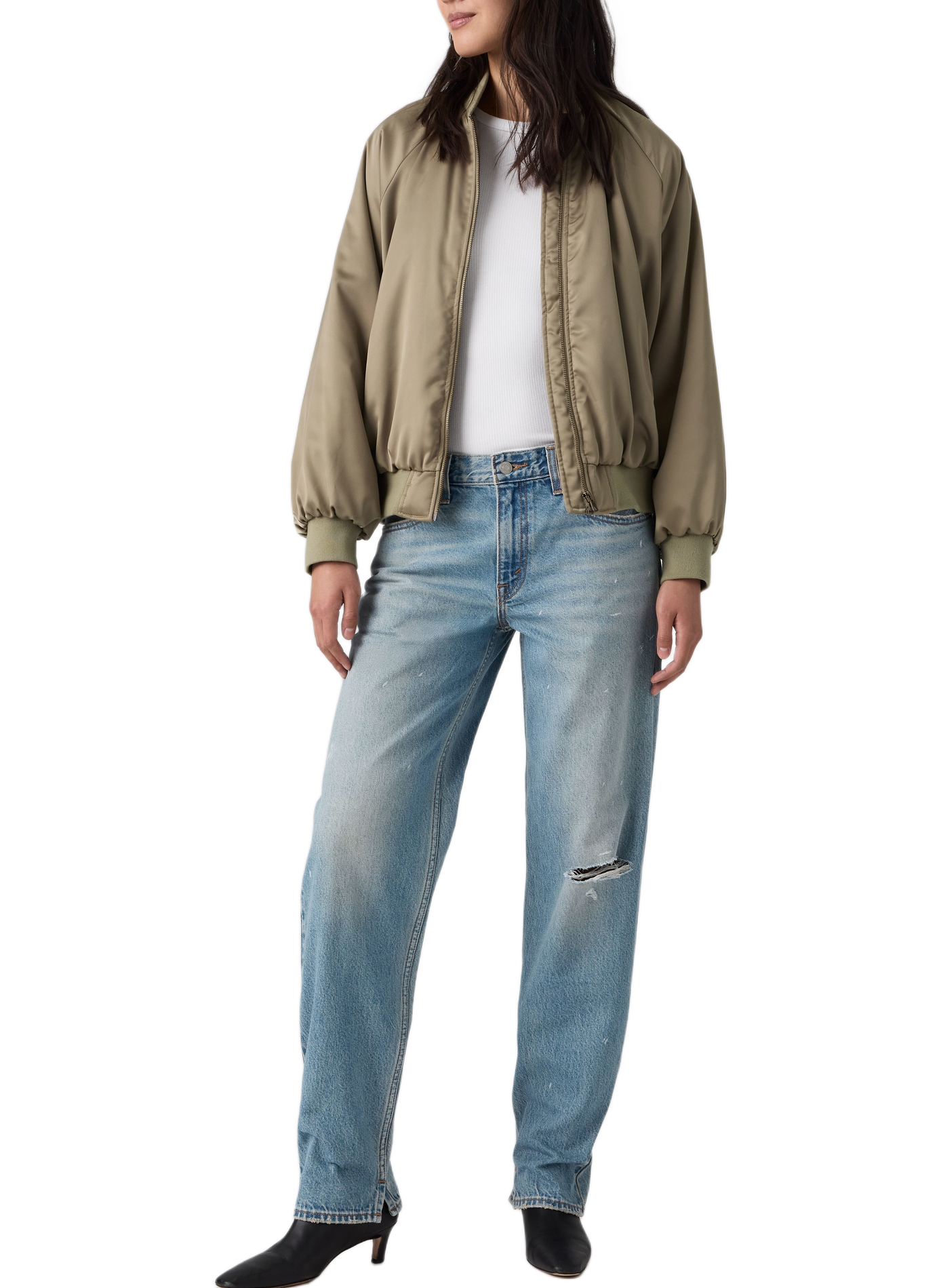 Wide cotton jeans LEVI'S Blue