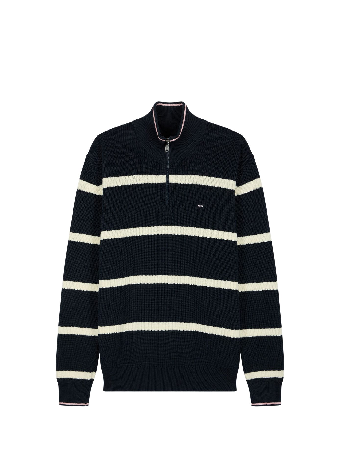 Pull col montant en coton EDEN PARK Blue