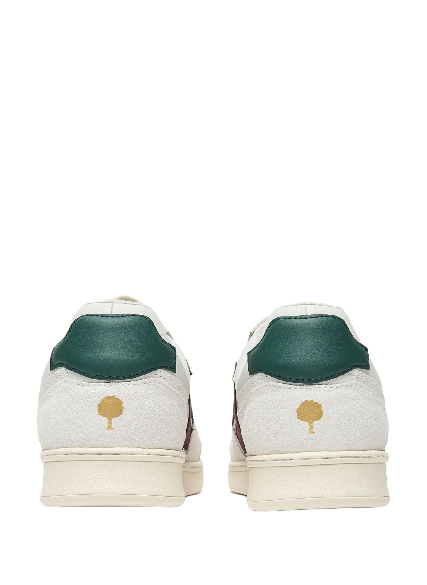 Mixed leather sneakers FAGUO White