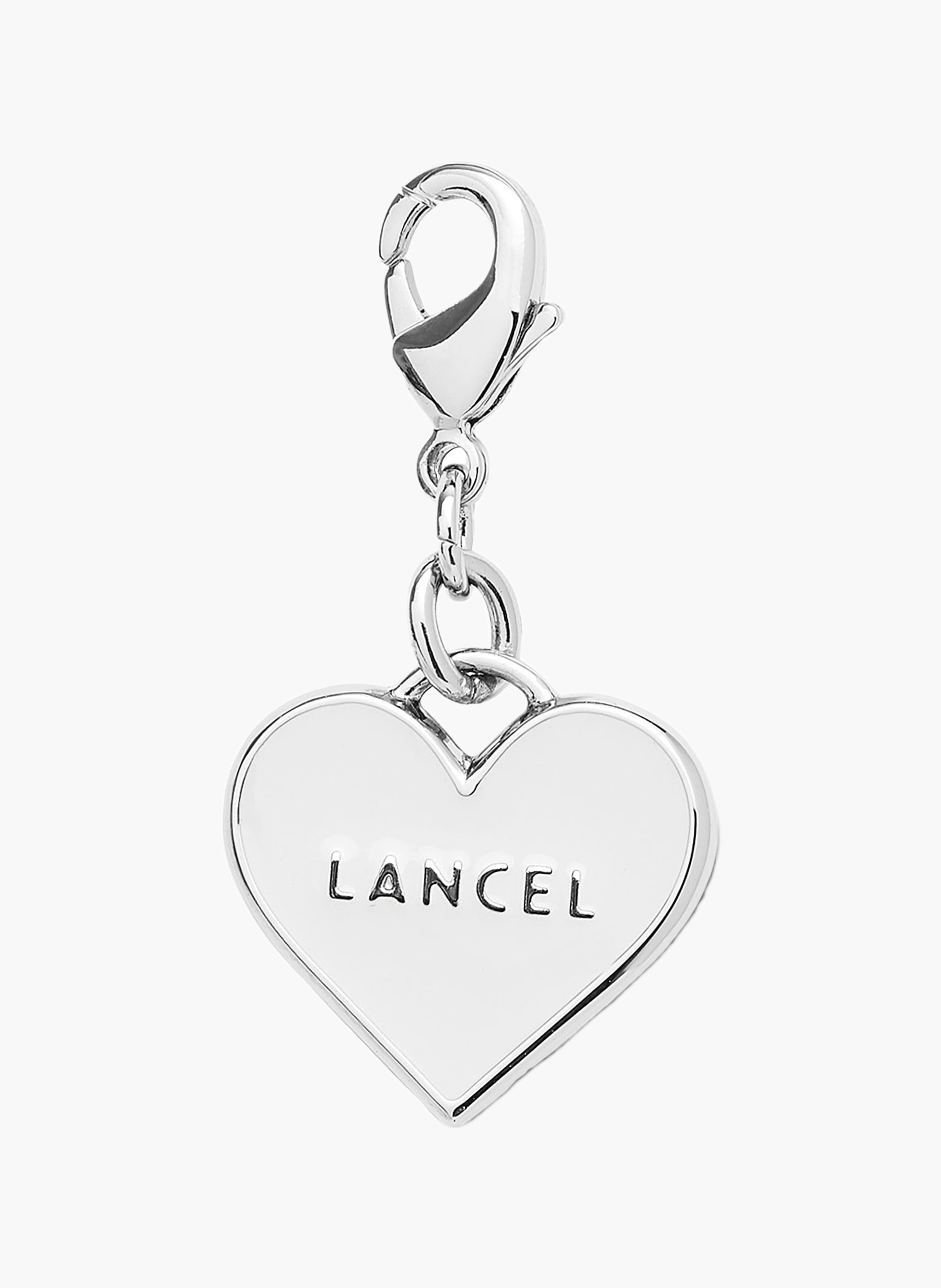 Porte-clés breloque en métal lancel LANCEL Blanc