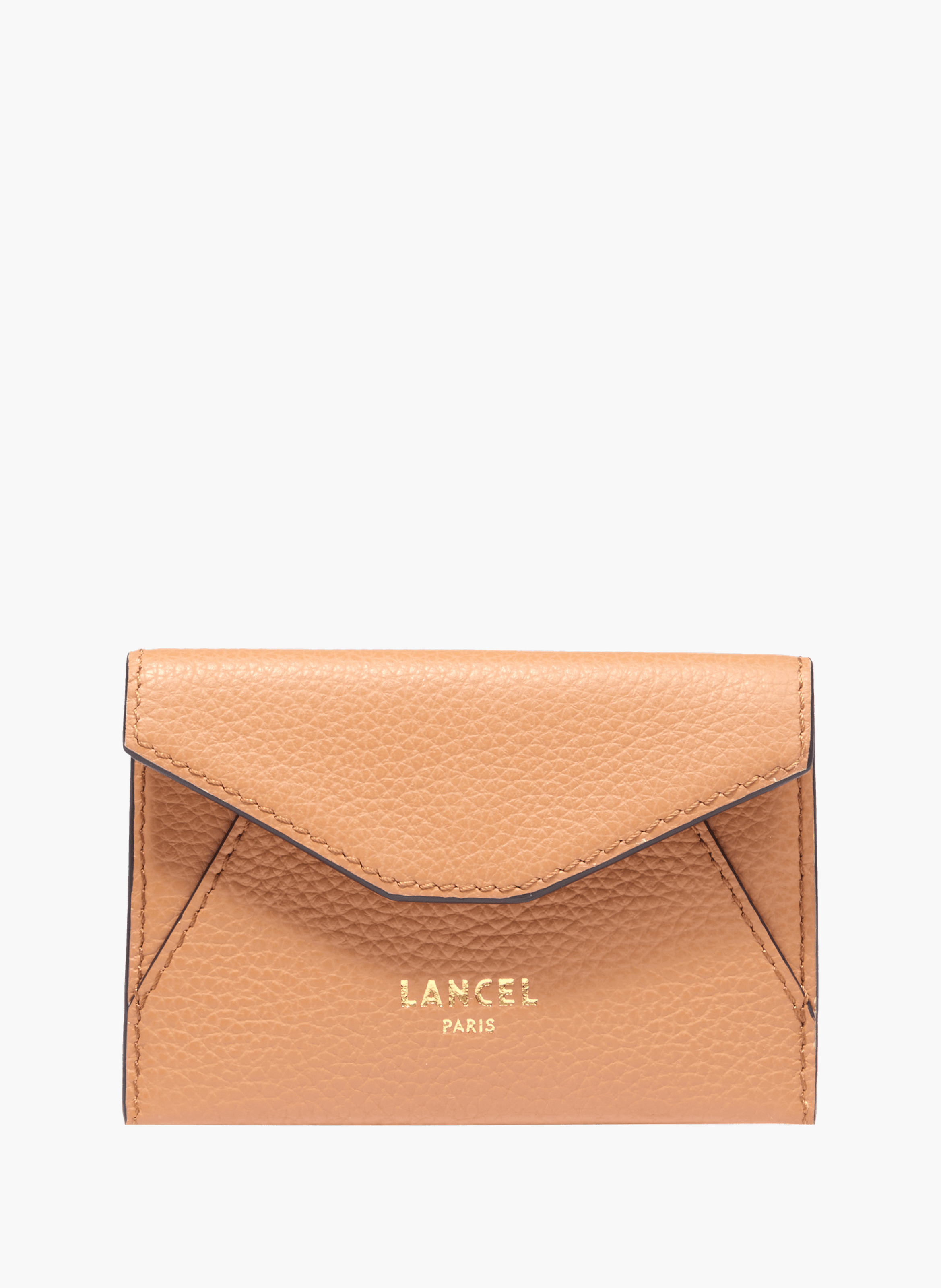 Enveloppe rabat s enveloppe de lancel en cuir LANCEL Marron