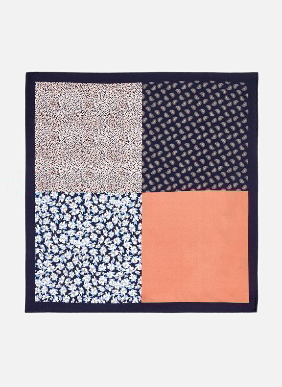 Silk patterned pocket square Multicolour by AU PRINTEMPS PARIS AU PRINTEMPS PARIS Silk patterned pocket square Multicolour