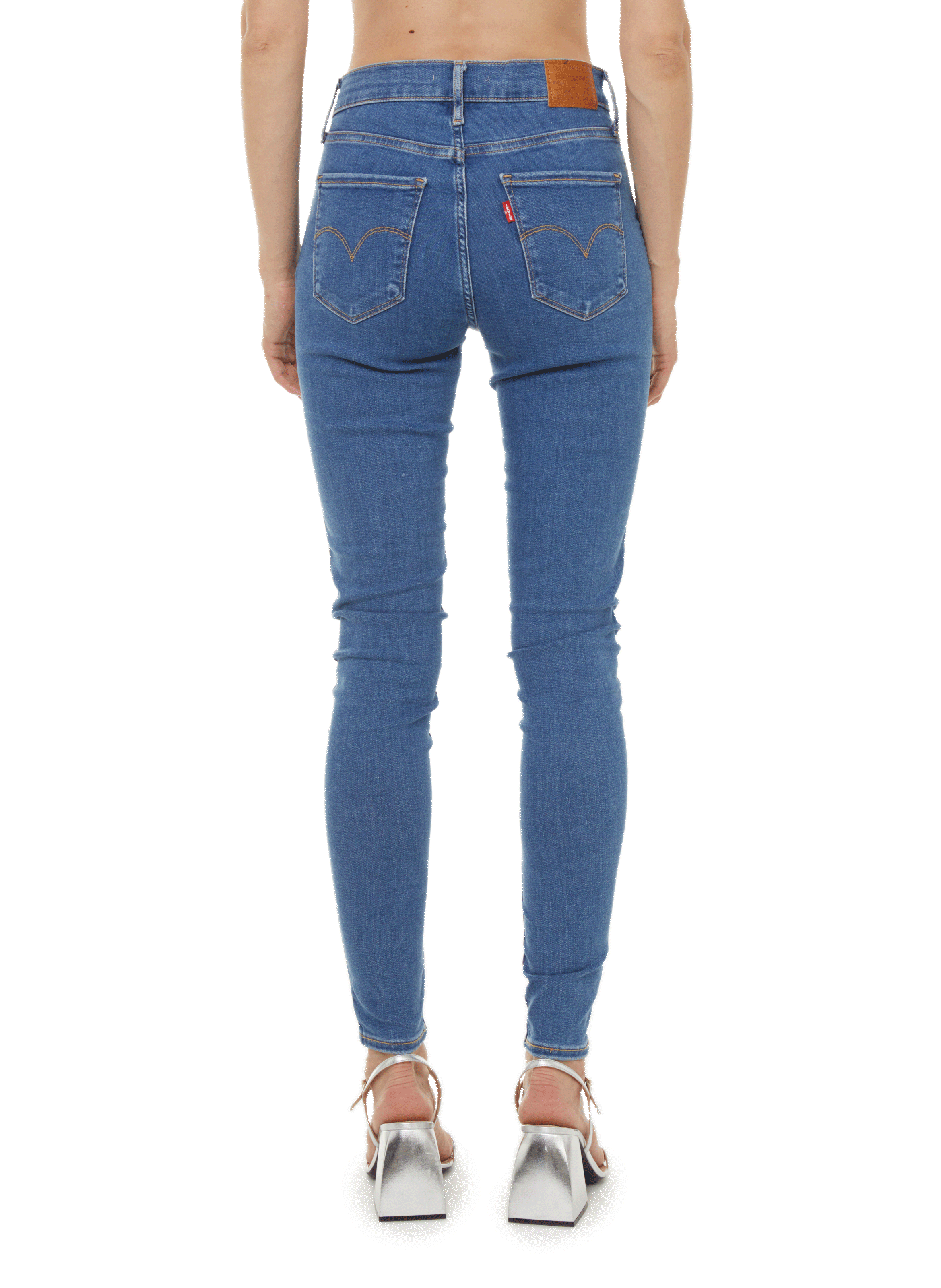Super-Skinny-Jeans mit hohem Bund LEVI'S Blau