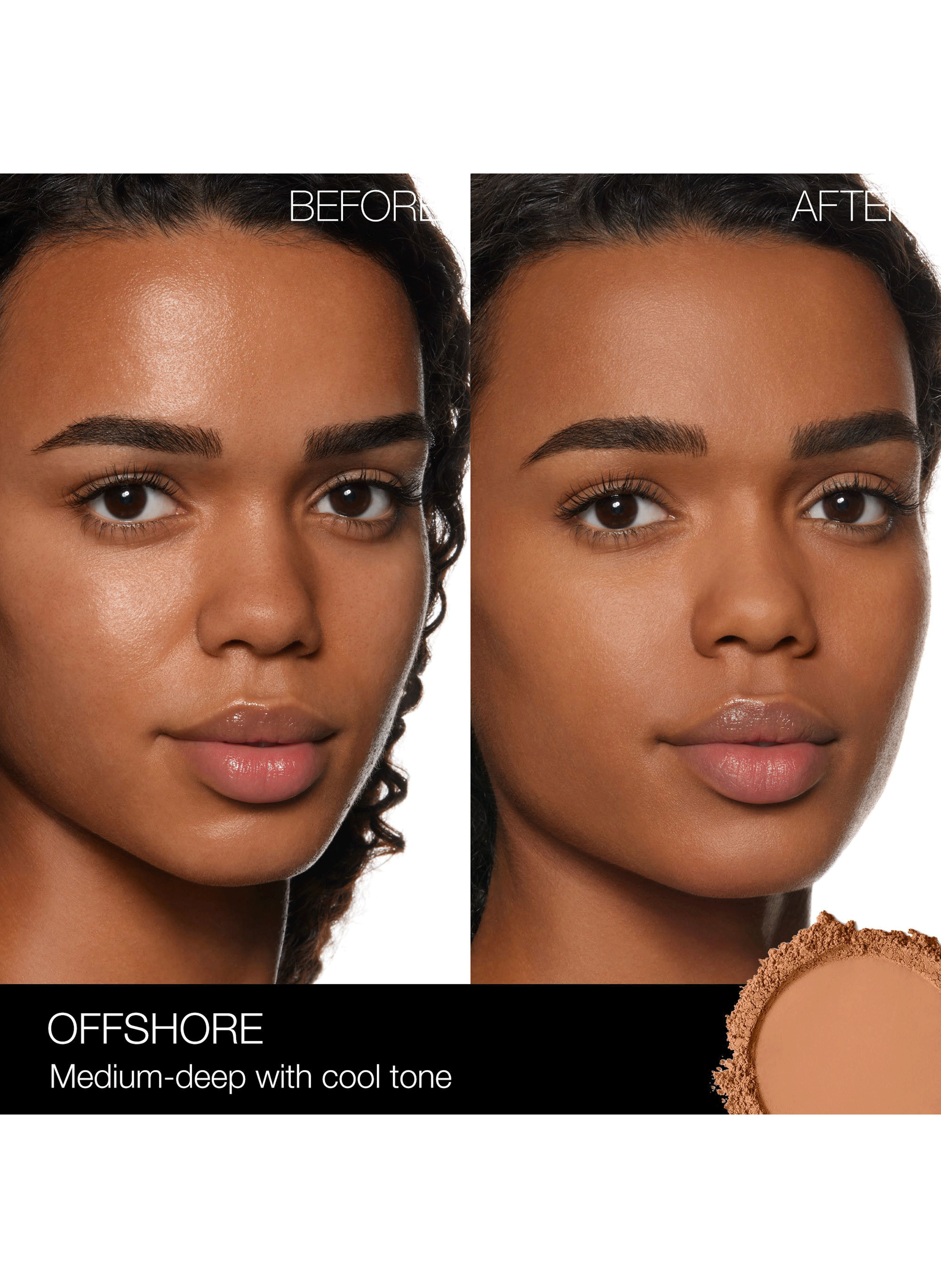 Soft Matte Advanced Perfecting powder Offshore peaux intermédiaires à foncées aux sous-tons rosés