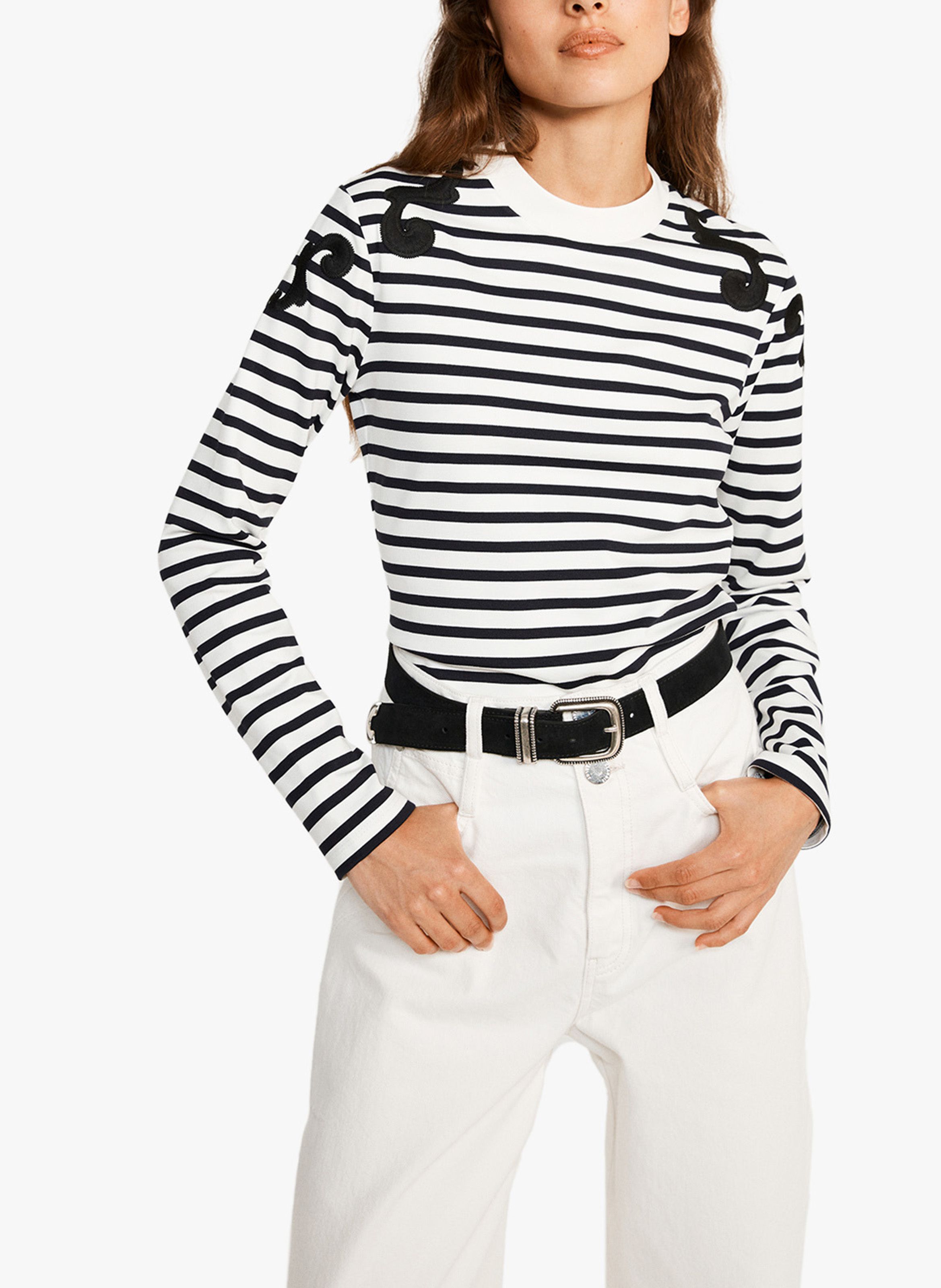 MARINI RE COL ROND D TAILS BROD S CLAUDIE PIERLOT pour FEMME