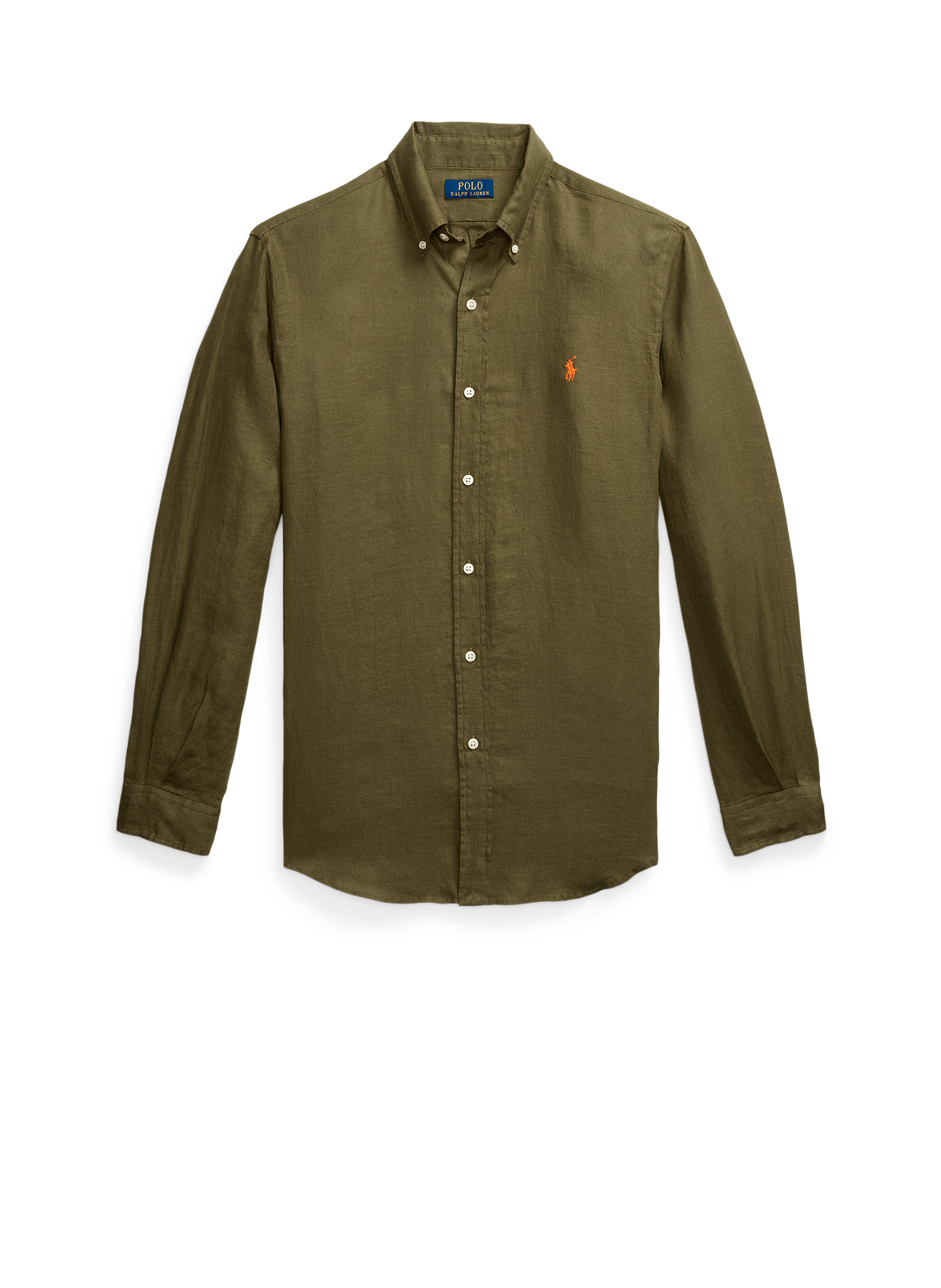 Chemise en lin POLO RALPH LAUREN Kaki