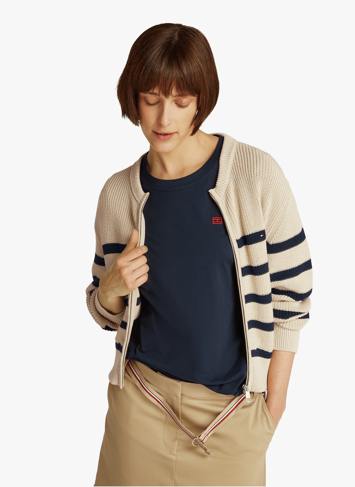 Gilet zippé en coton