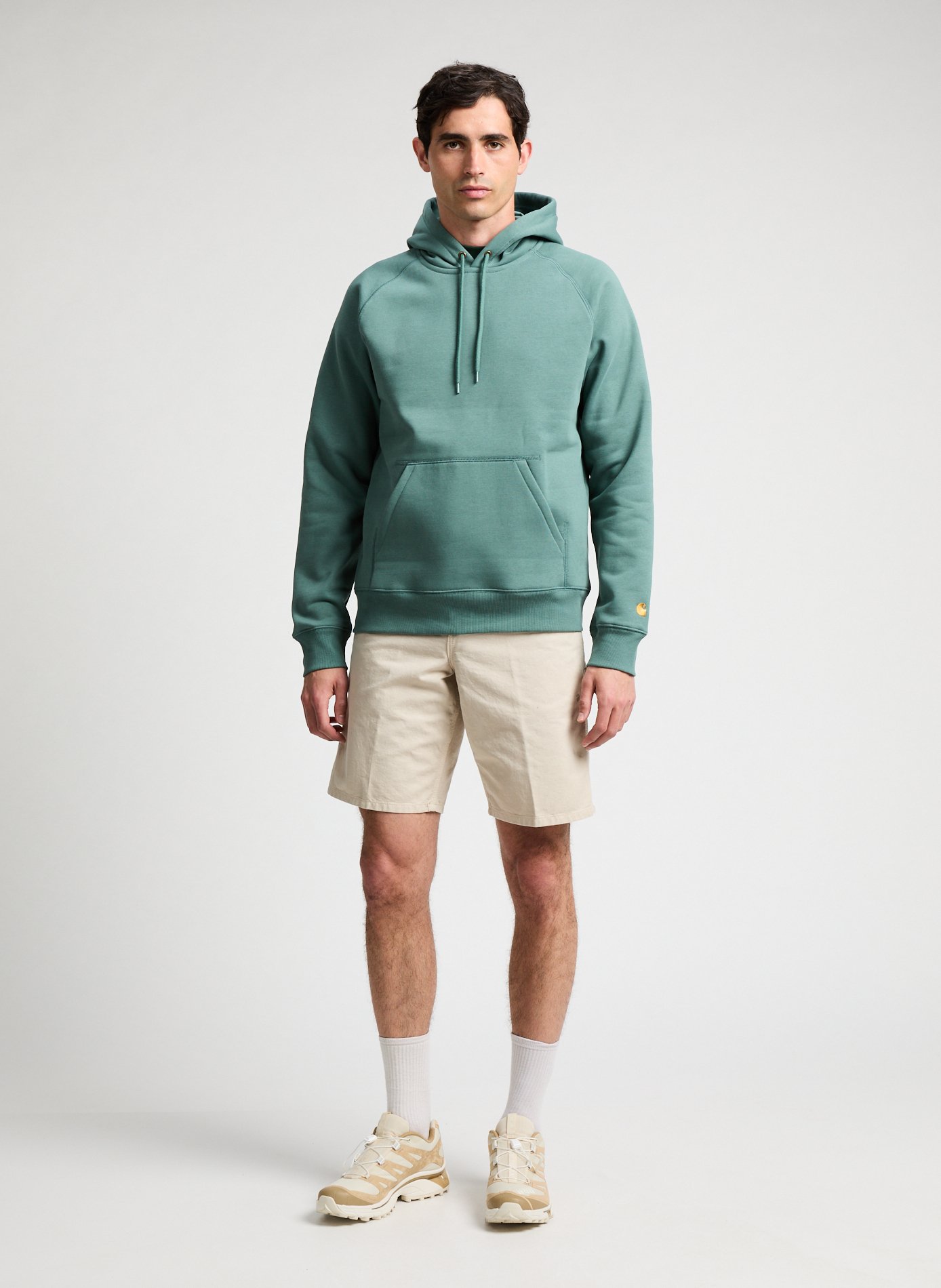 Sweatshirt en coton mélangé Vert