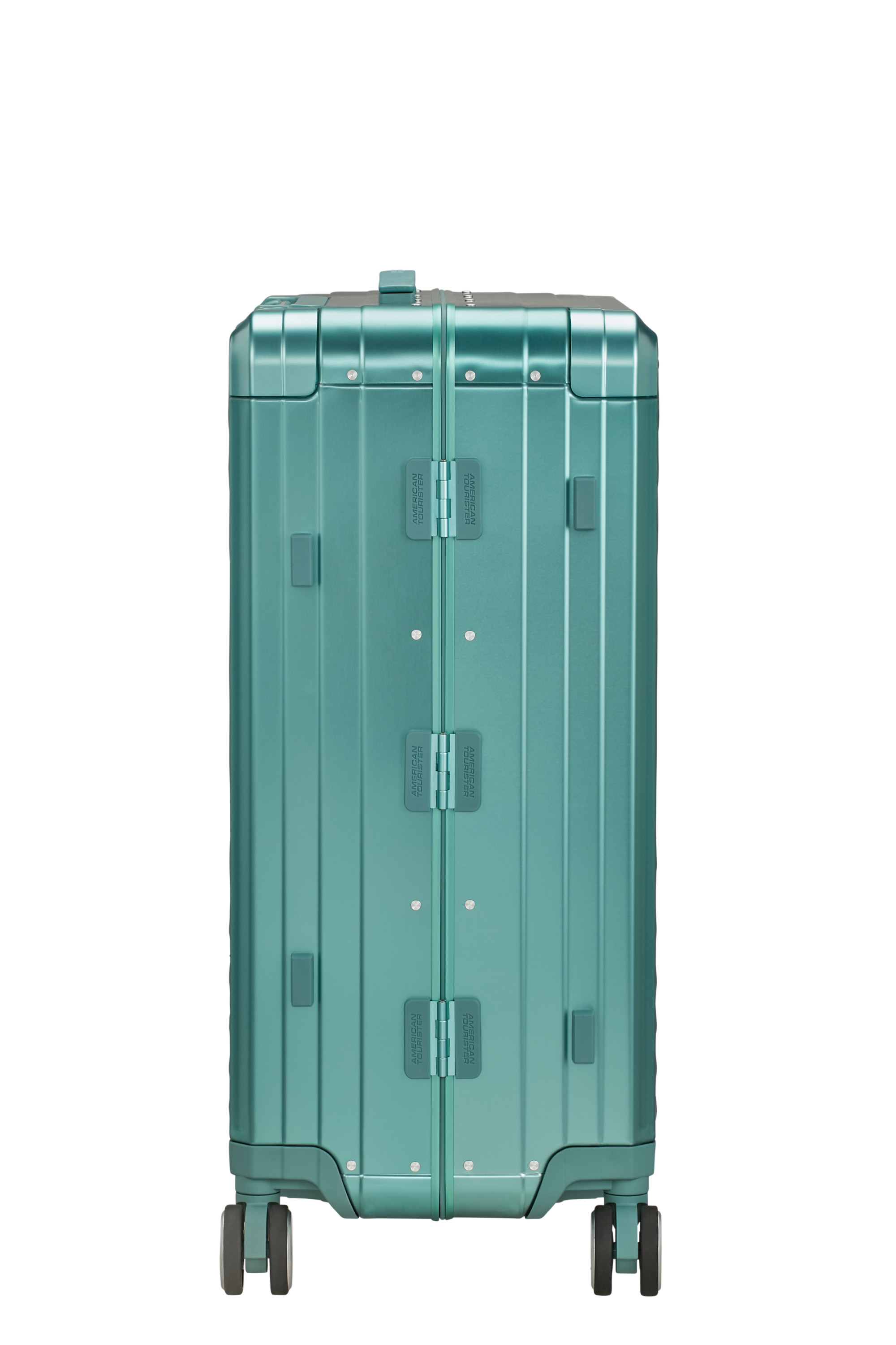 Soundbox alu valise 4 roues taille m AMERICAN TOURISTER Bleu