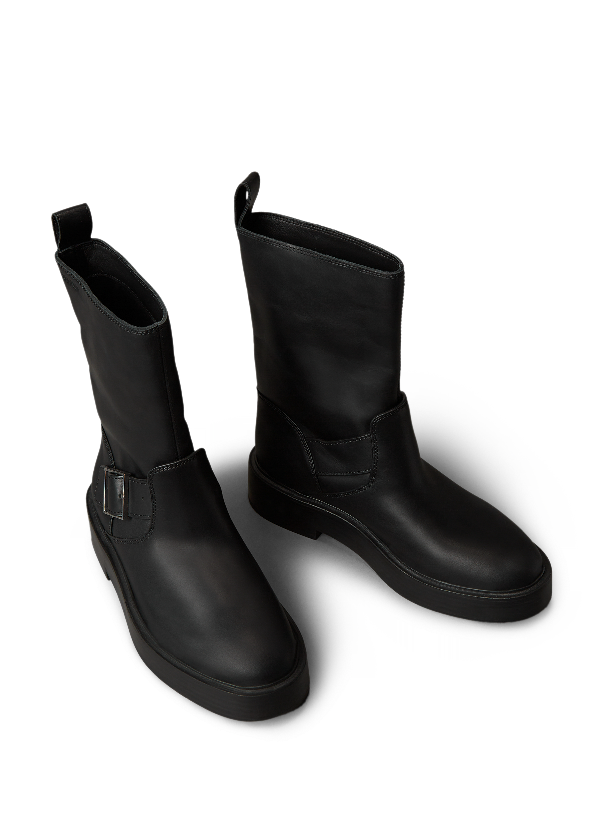 Cowhide leather ankle boots CALVIN KLEIN Black