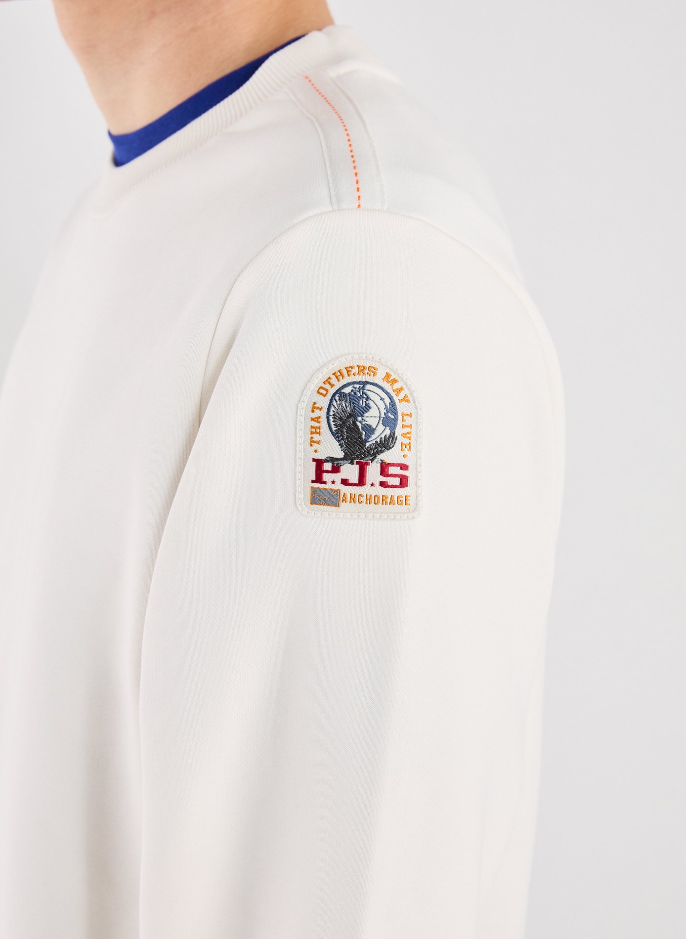 Sweat coutures contrastantes PARAJUMPERS Blanc