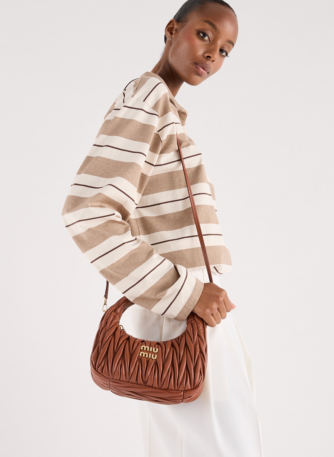 Sac à main Wander matelassé  MIU MIU Marron