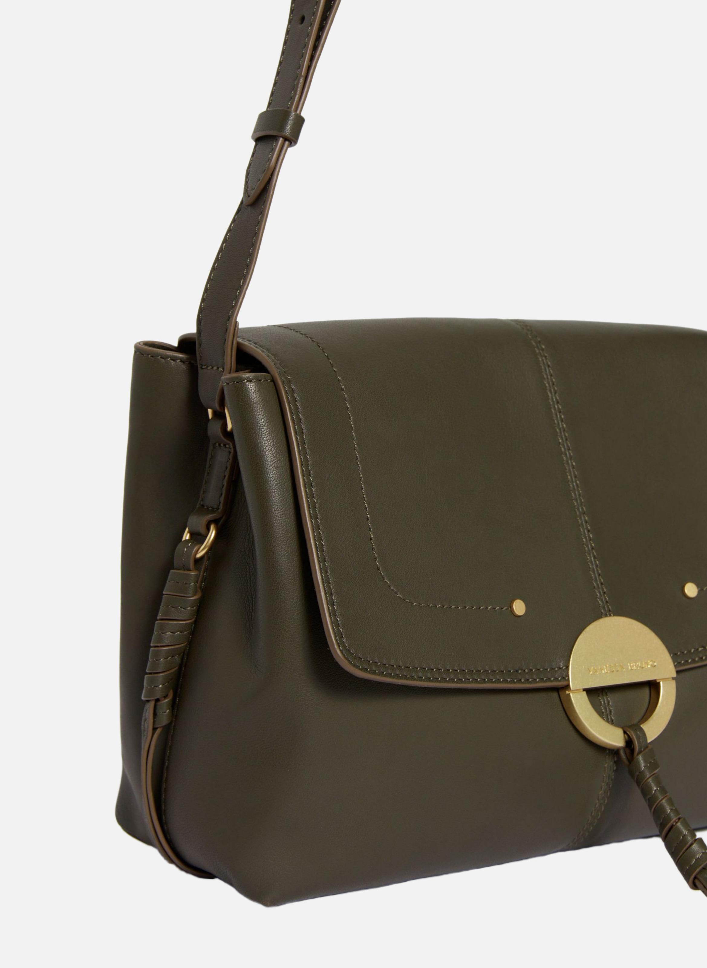 Grand sac othilia en cuir VANESSA BRUNO Vert