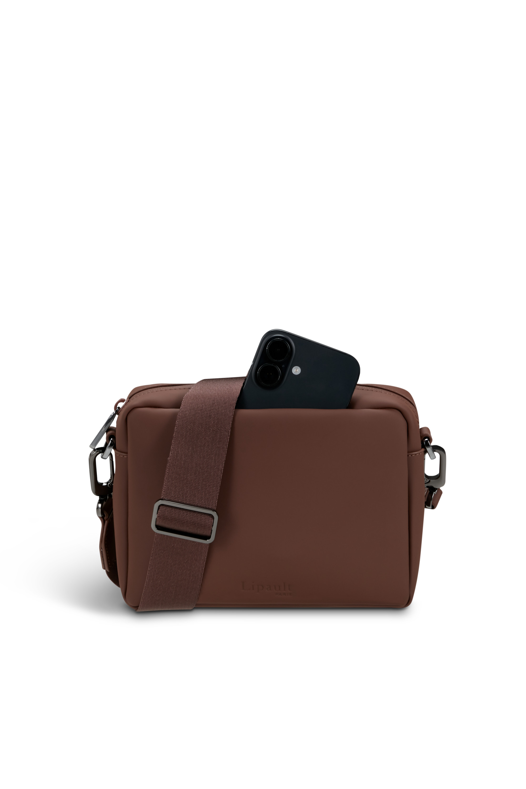 Lost in berlin cross-over bag taille s LIPAULT PARIS Marron