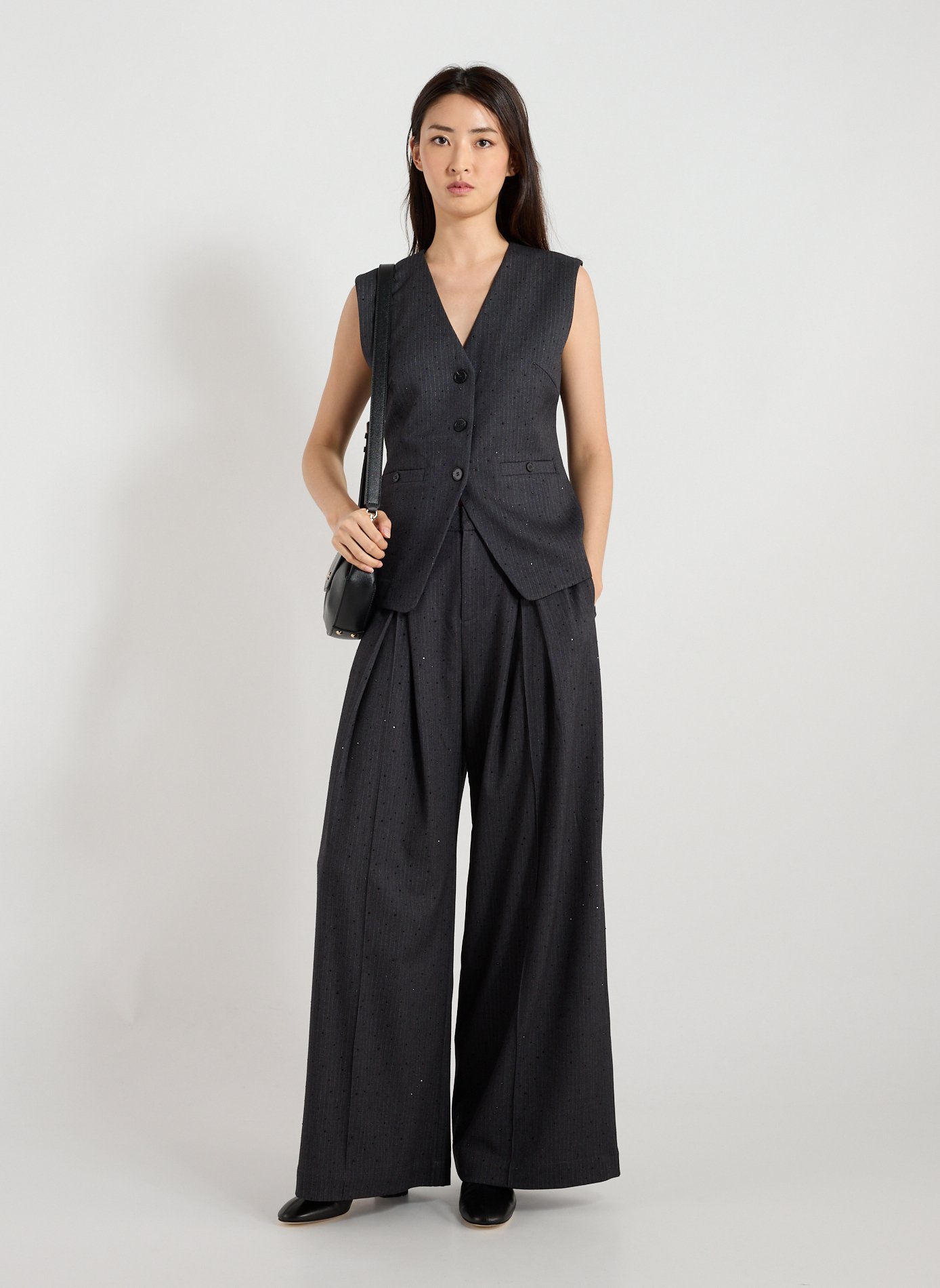 Sac à bandoulière Amorette Noir