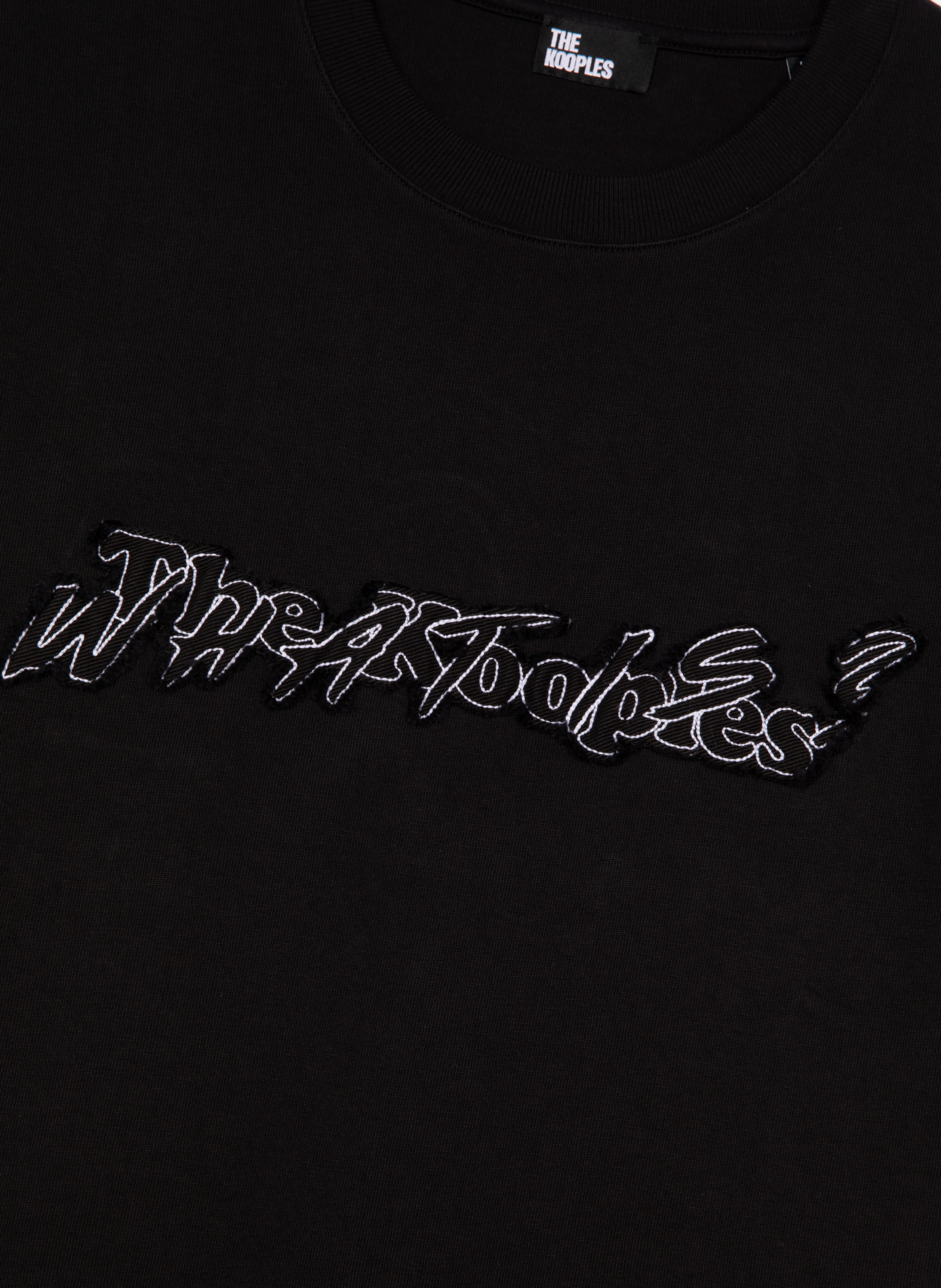 T-shirt what is denim THE KOOPLES Noir