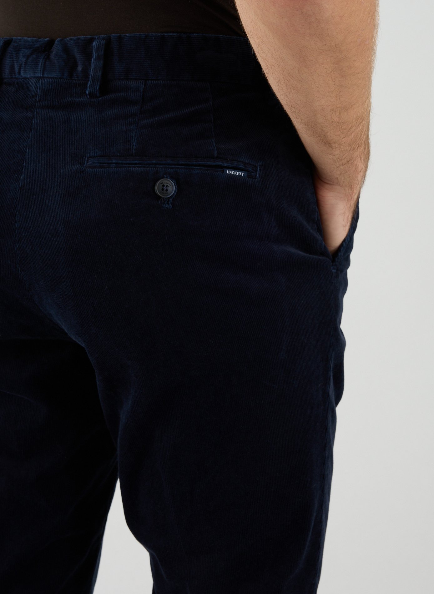 Cotton chino trousers HACKETT Blue