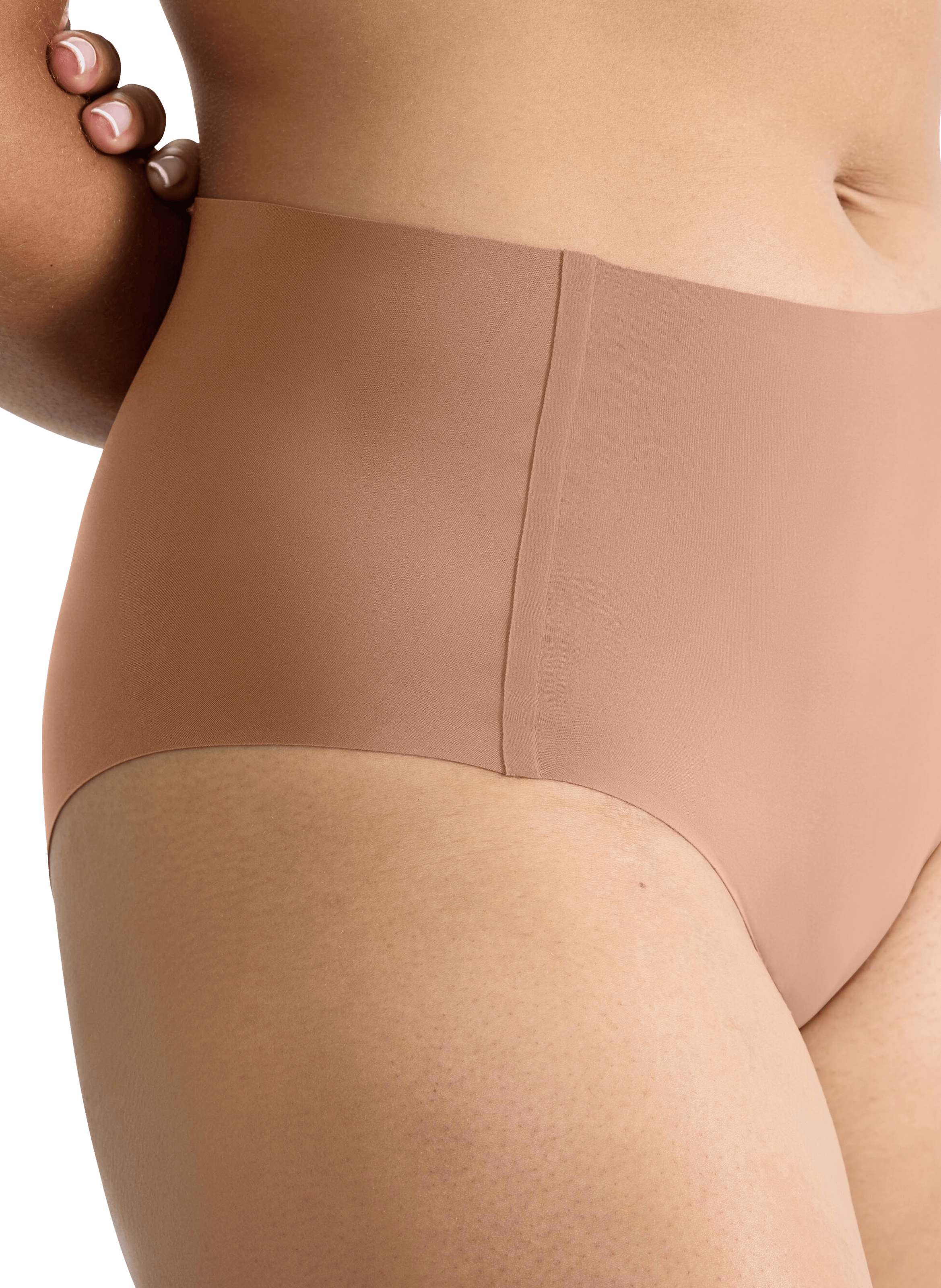 High-waisted solid color culottes SLOGGI Brown