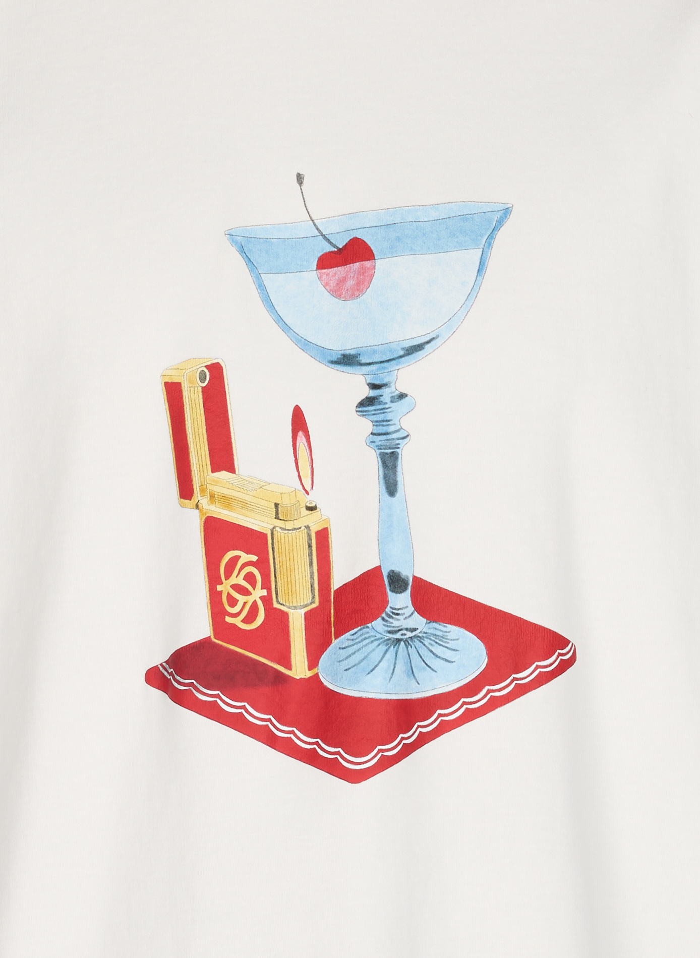 Cotton round-neck T-shirt DROLE DE MONSIEUR White