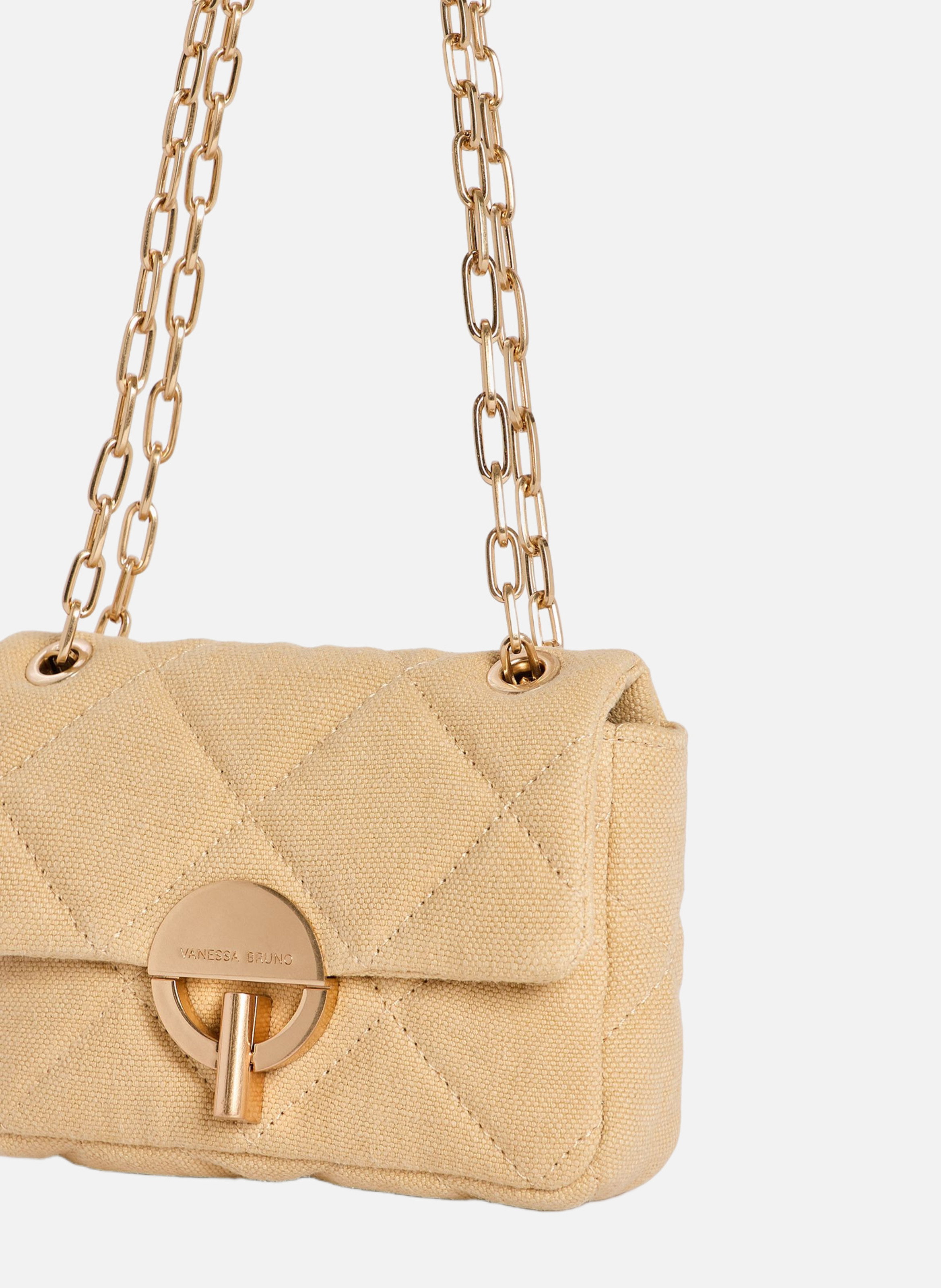 Petit sac moon en lin VANESSA BRUNO Orange