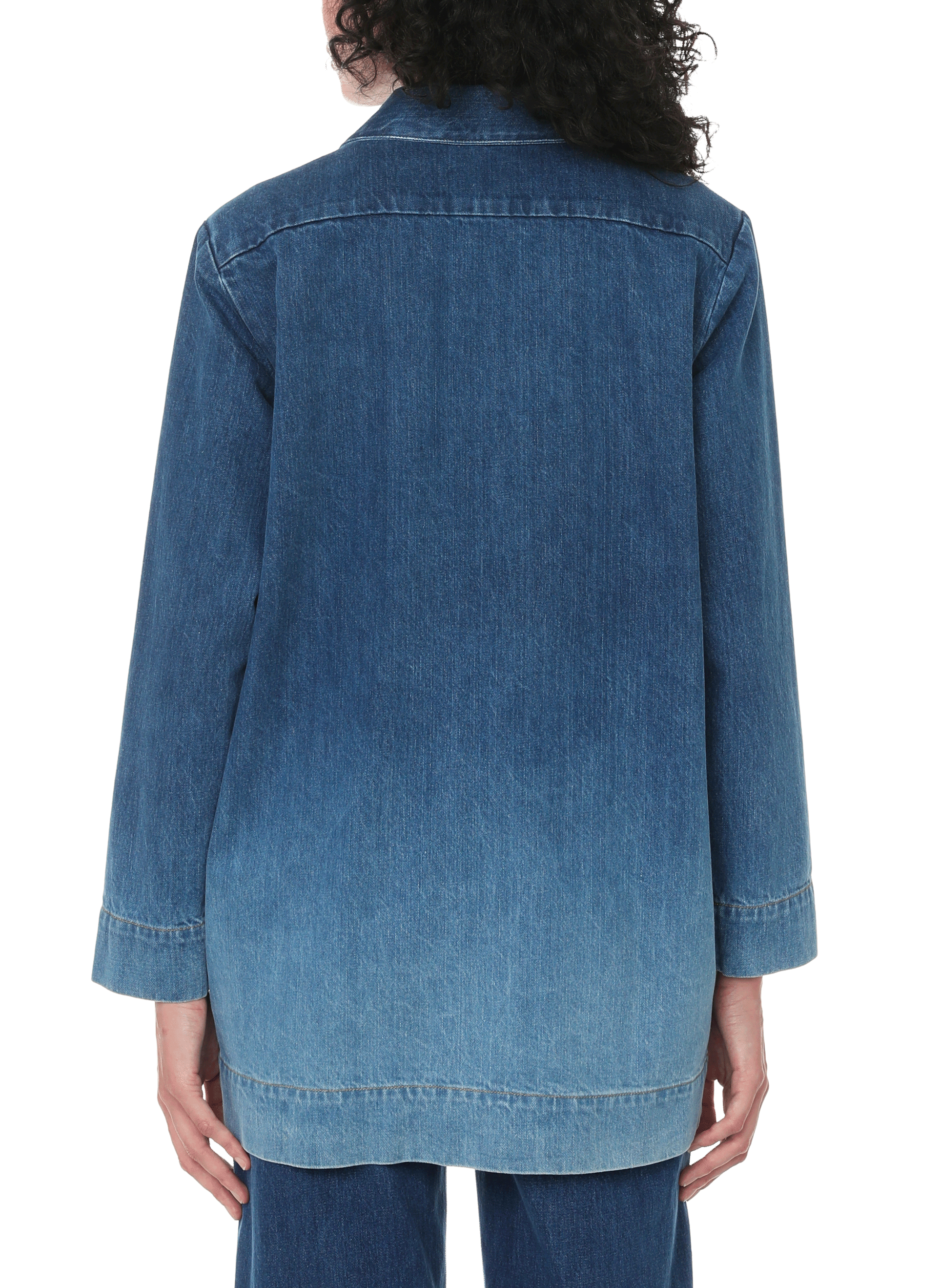 Long denim jacket ETRE CECILE Blue