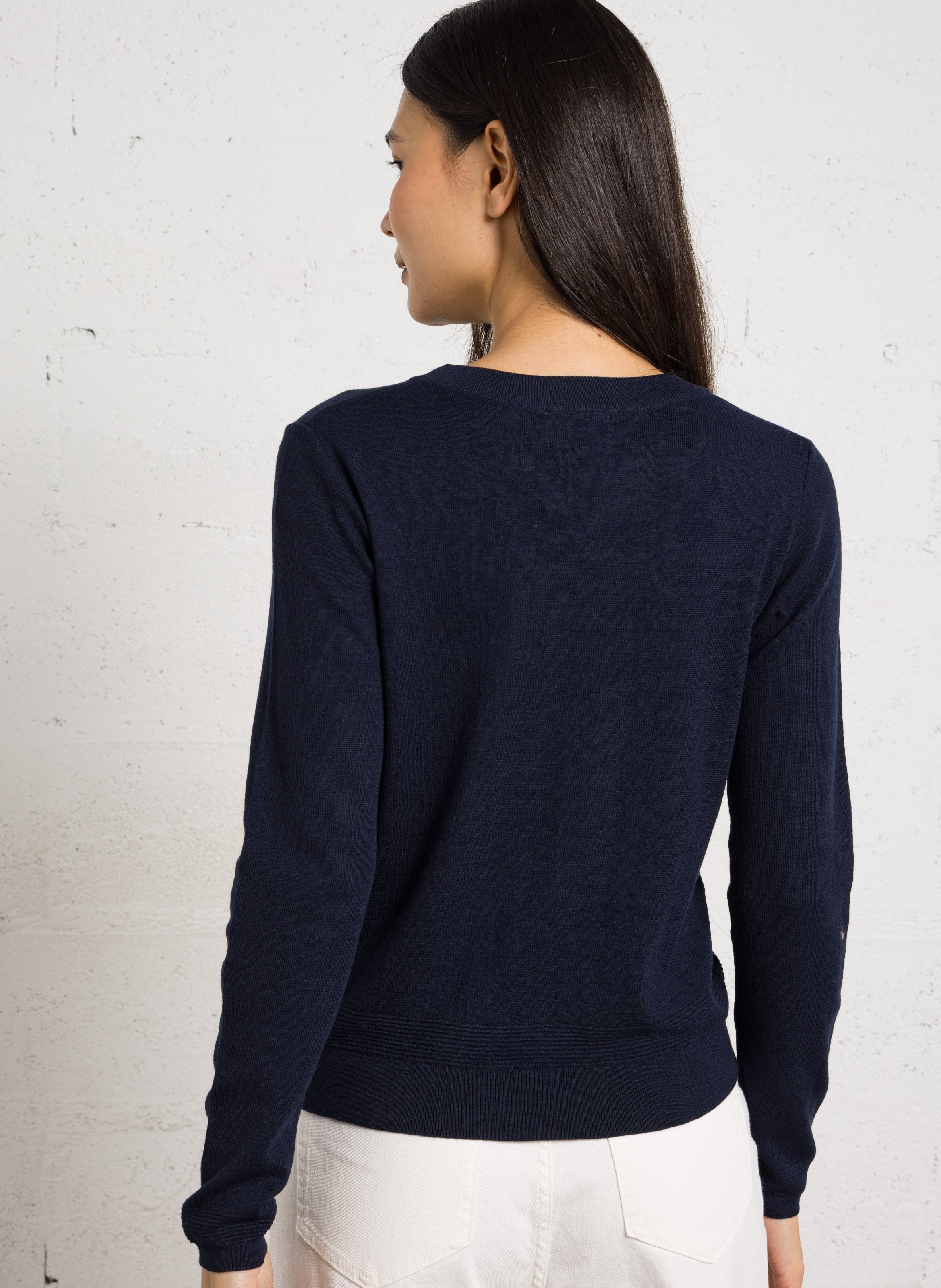 Pull droit manches longues uni patty MAISON 123 Bleu