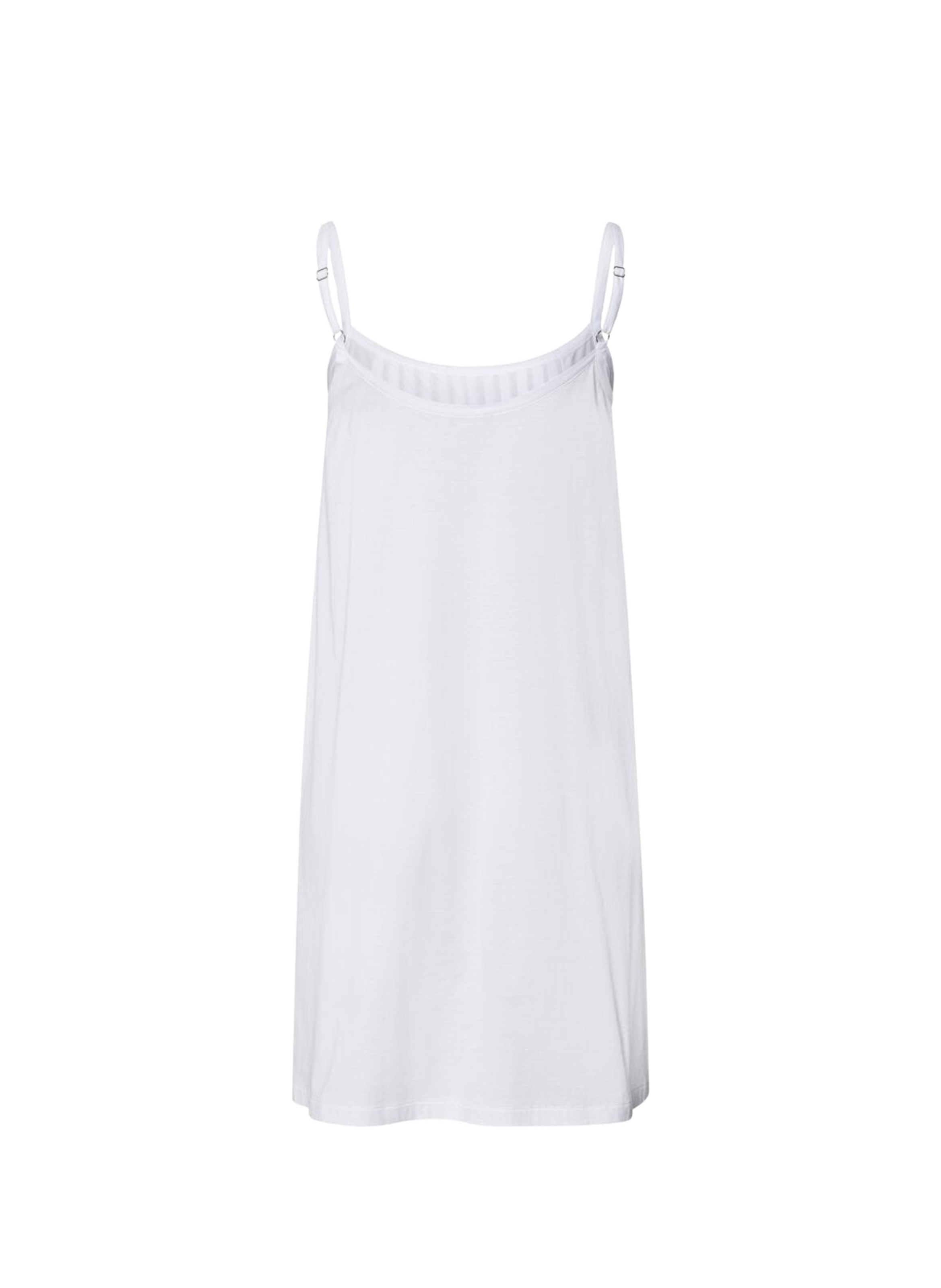 Chemise de nuit à bretelles en coton HANRO White
