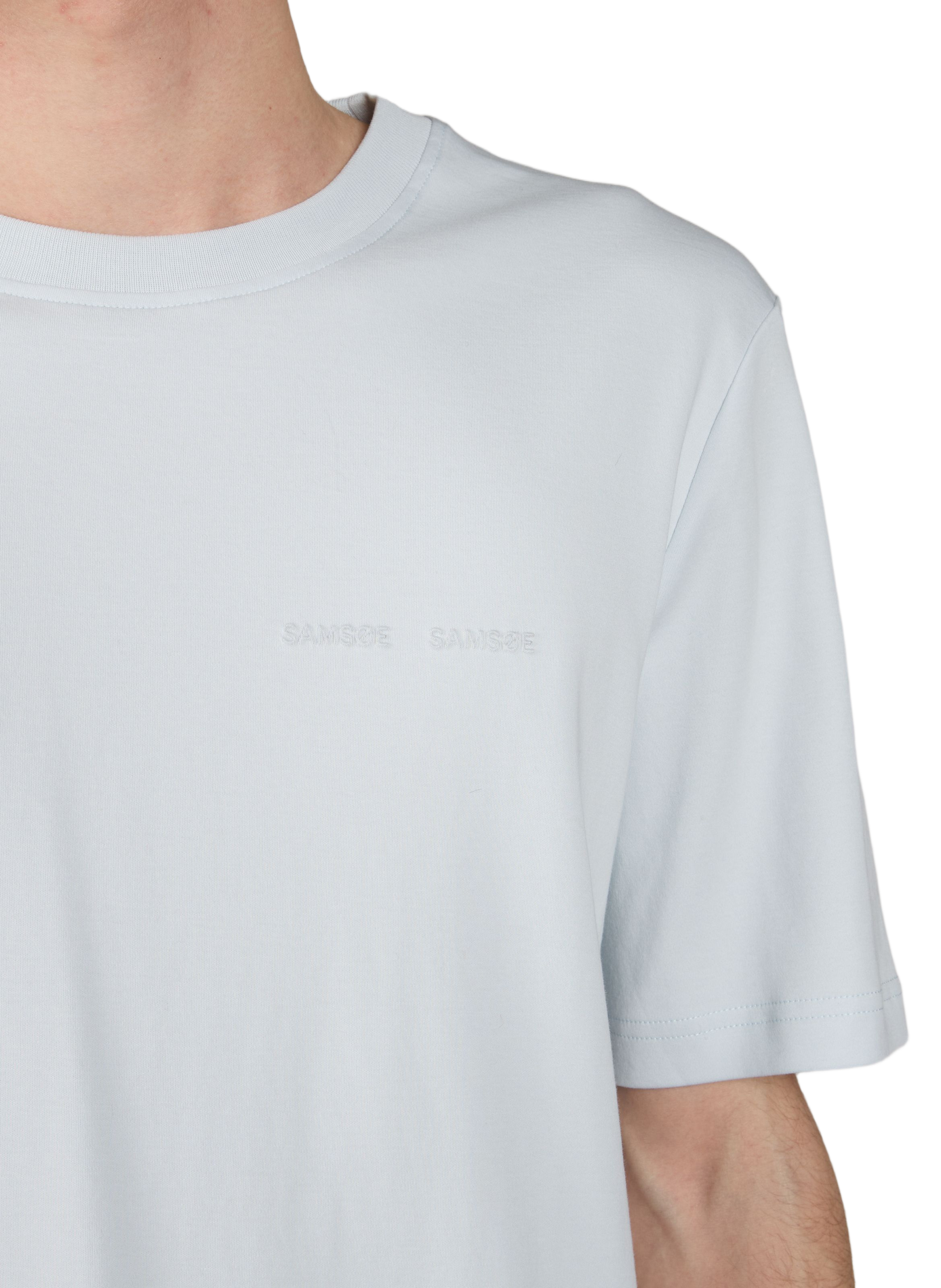 T-shirt en coton SAMSOE SAMSOE Bleu