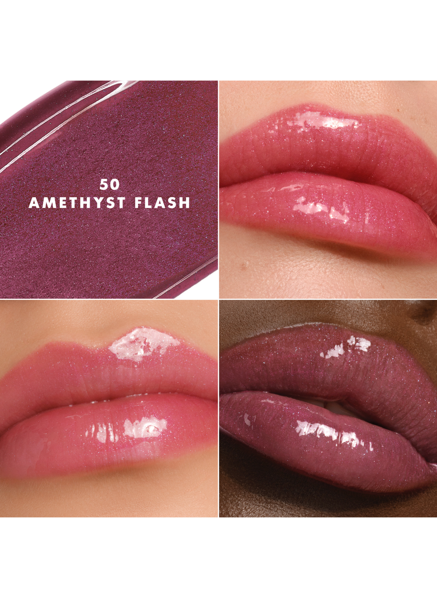 Prisma Glass Lip Balm intense color and shine ARMANI Amethyst flash