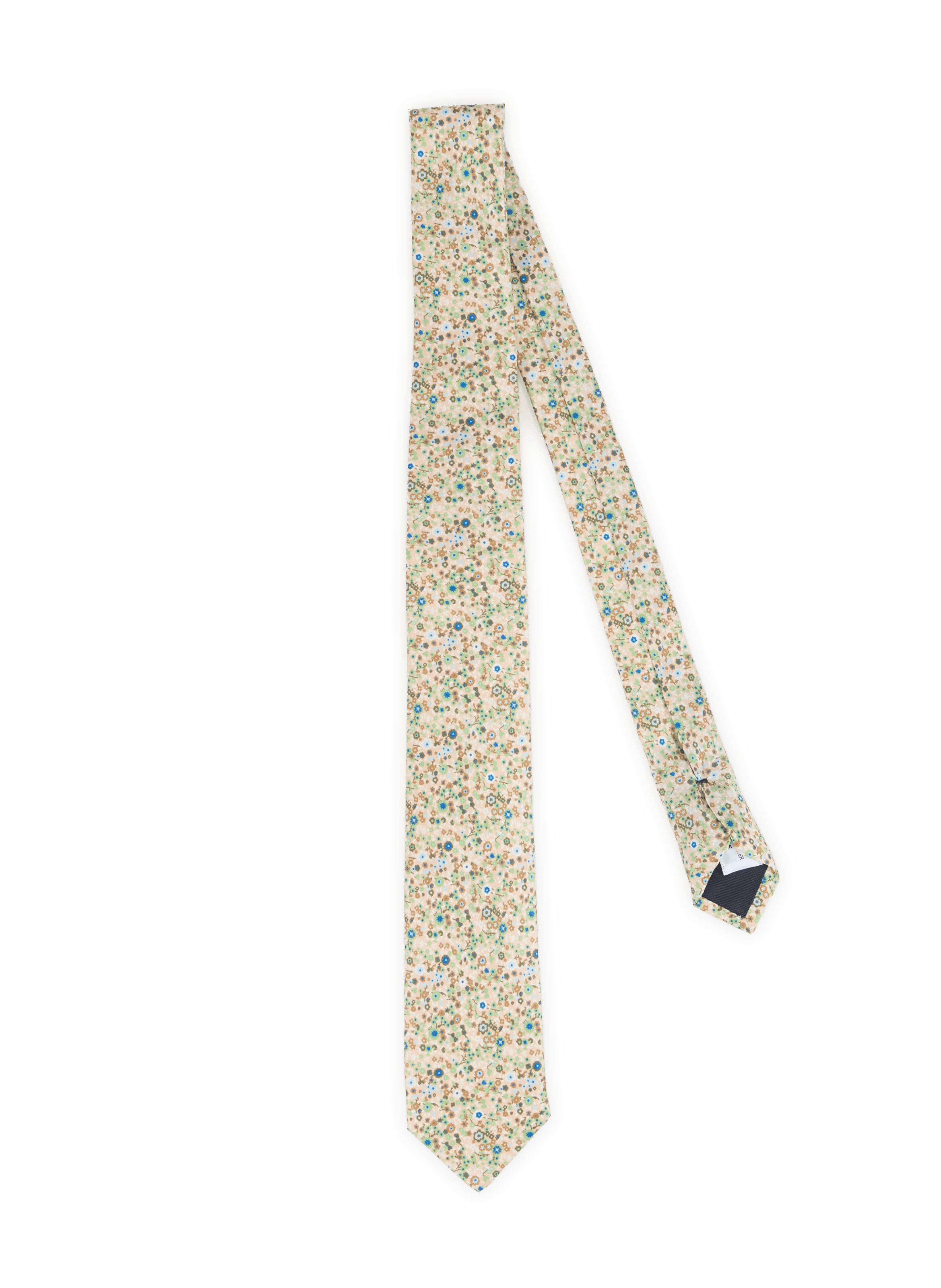 Printed silk tie AU PRINTEMPS PARIS Multicolour
