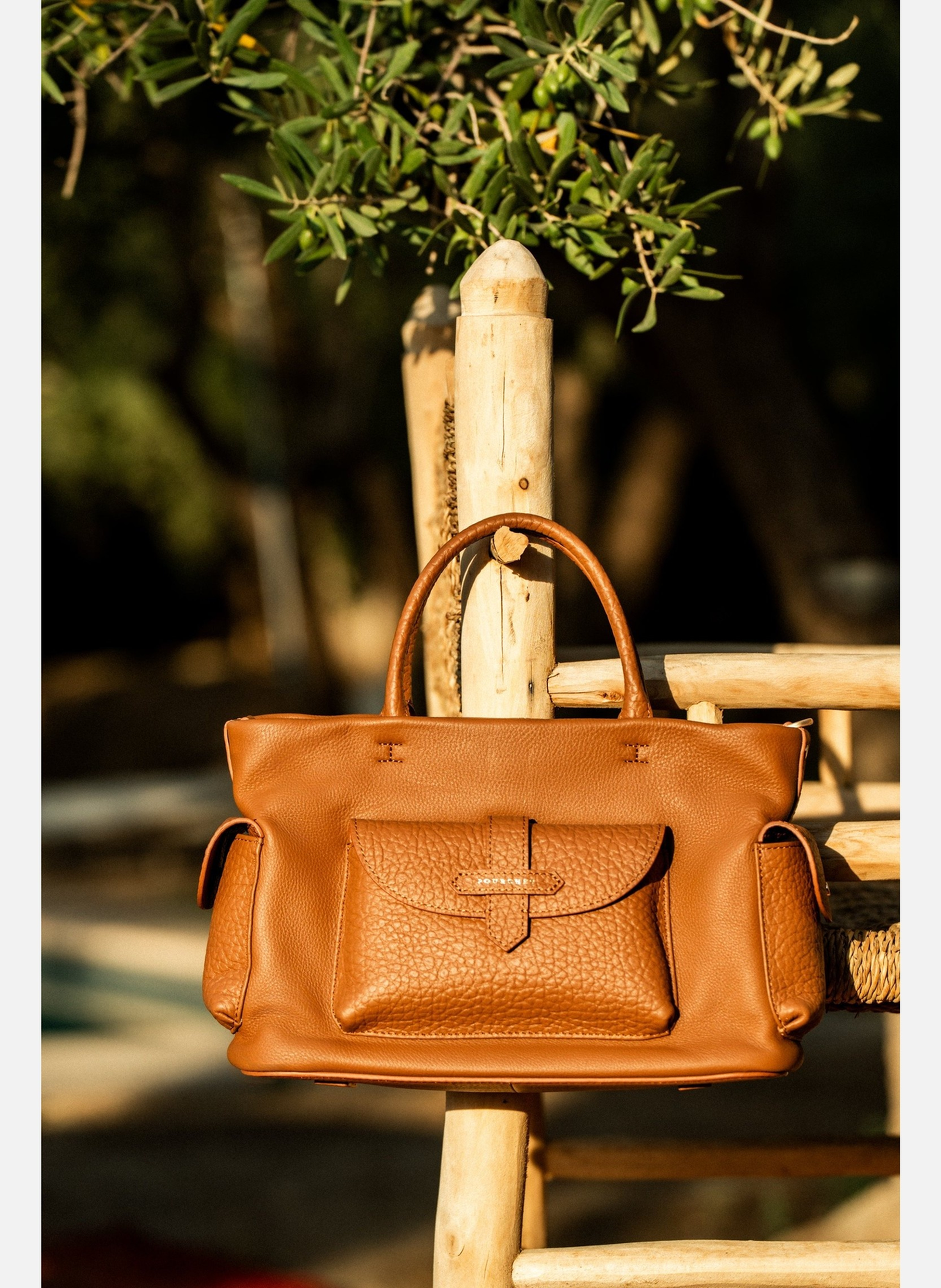 Reporter | sac à main POURCHET Doré