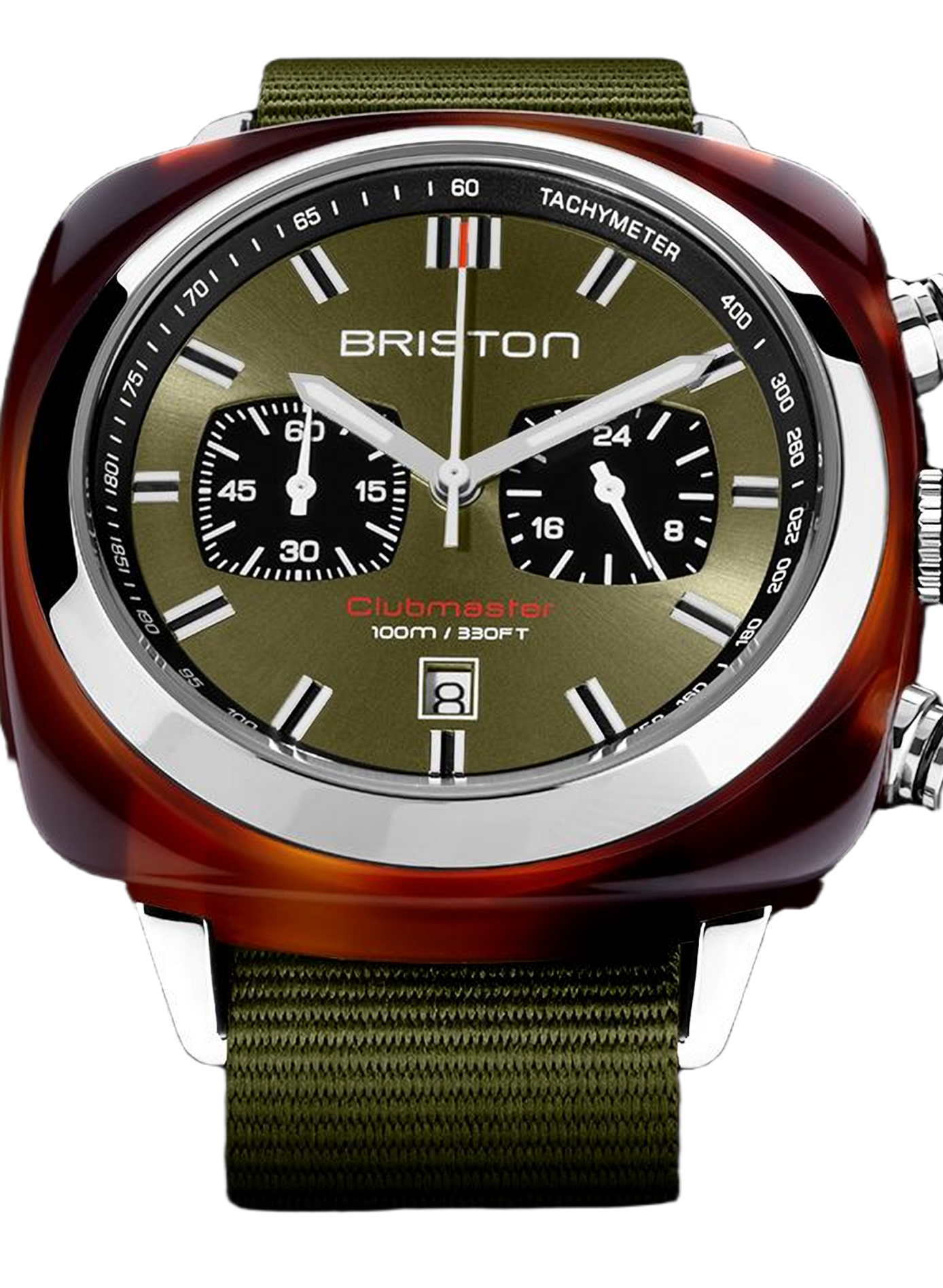 Montre Clubmaster Sport en nylon BRISTON Vert